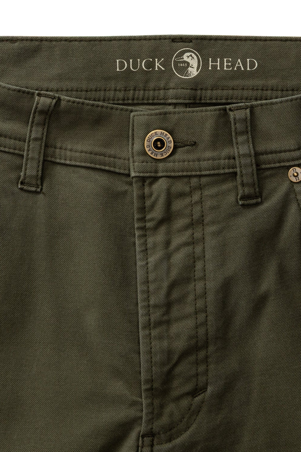 Duck Head - Weldon Garment Dyed Five Pocket Pant (Deep Olive)