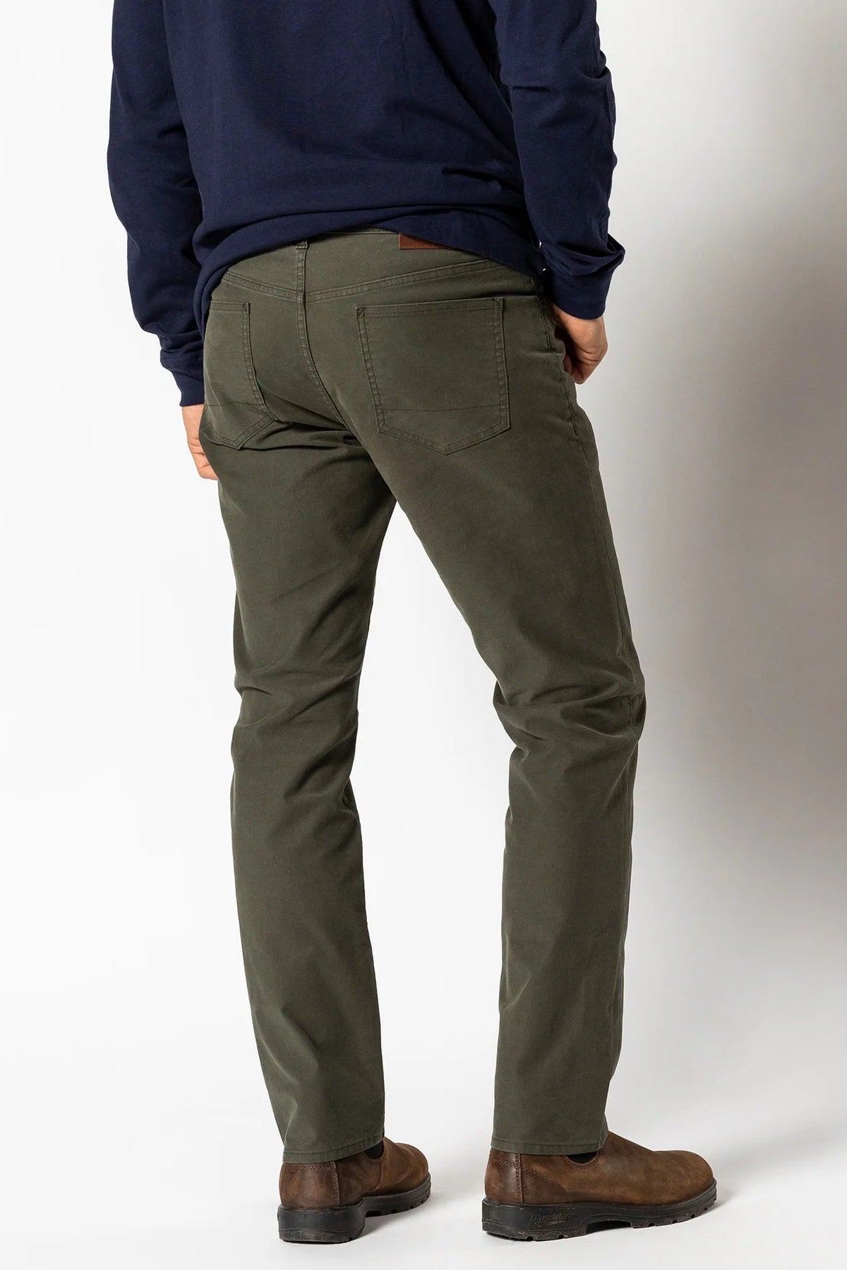 Duck Head - Weldon Garment Dyed Five Pocket Pant (Deep Olive)
