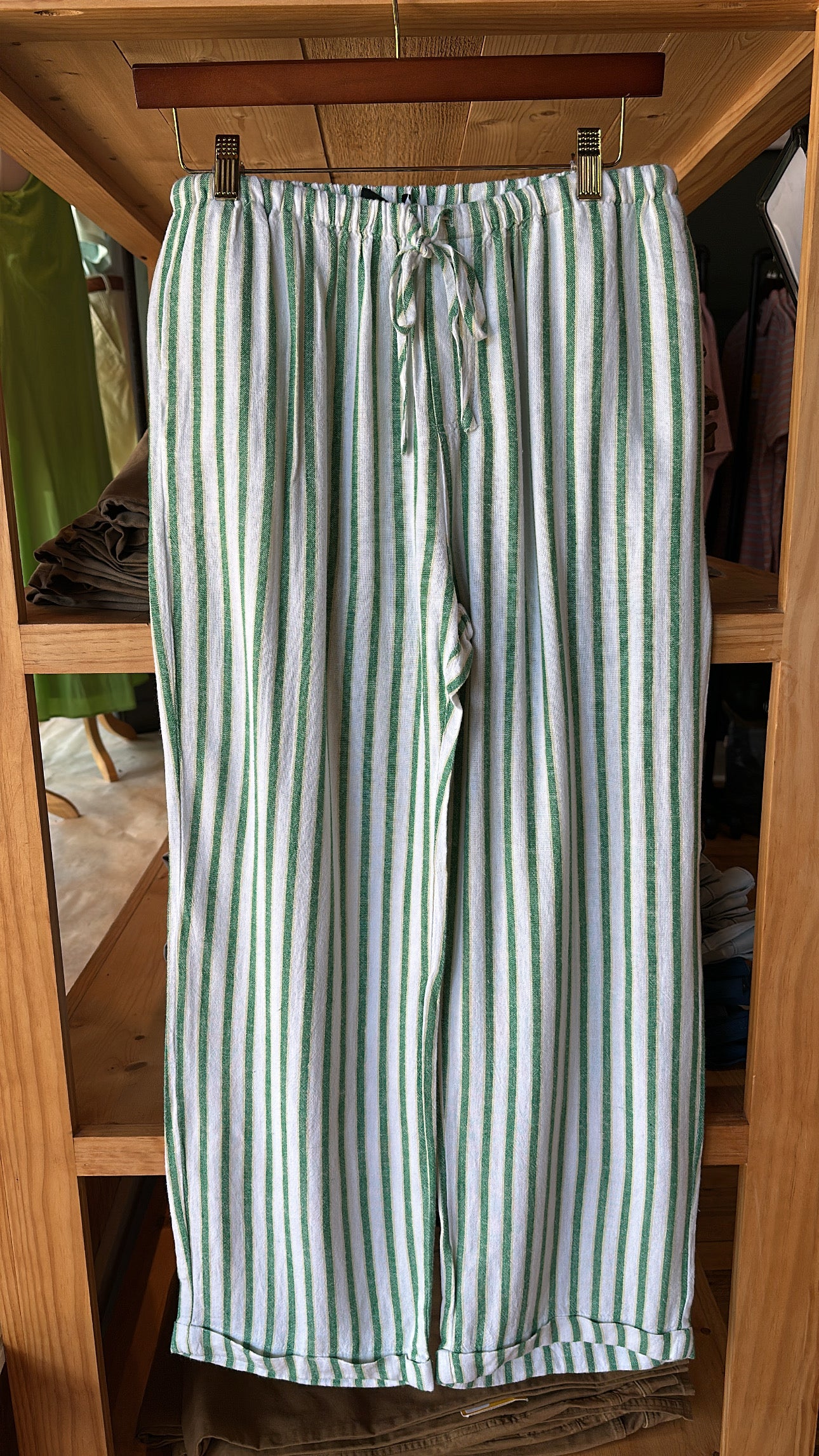 Pierre Pant - Green Stripe