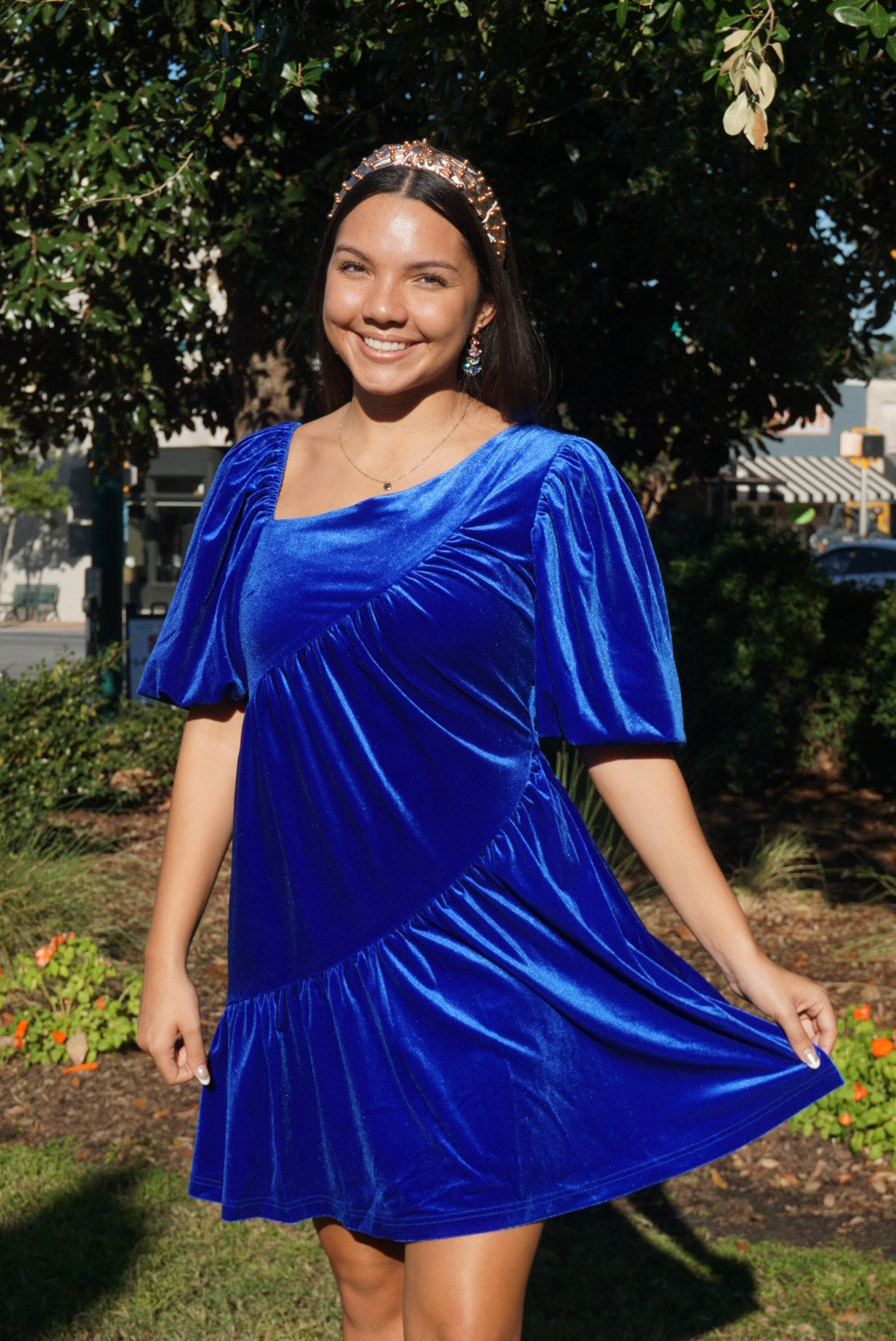 The Gale Dress -Royal Blue *Final Sale*