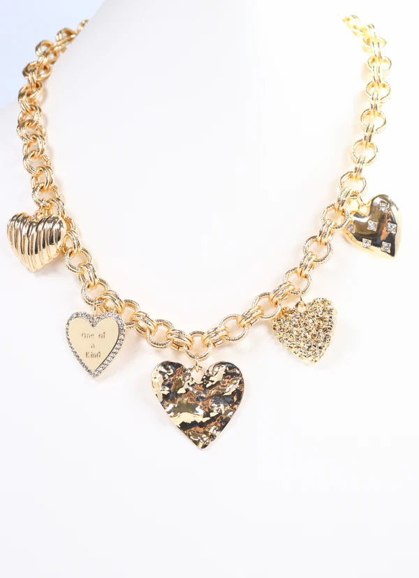 Jillian Heart Charm Necklace