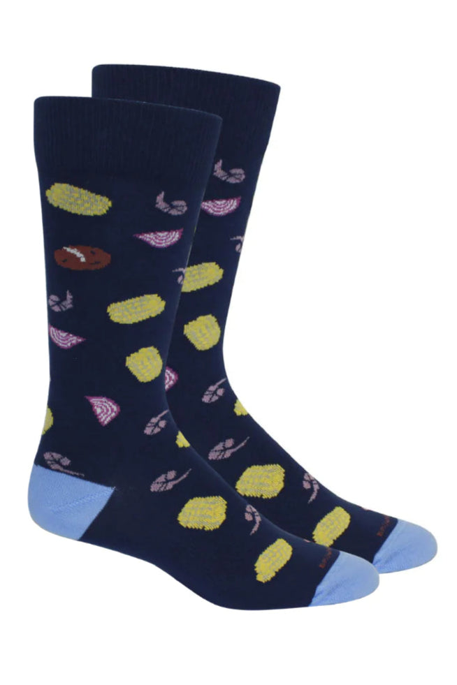 Brown Dog Socks - Frogmore (Sodalite Blue)