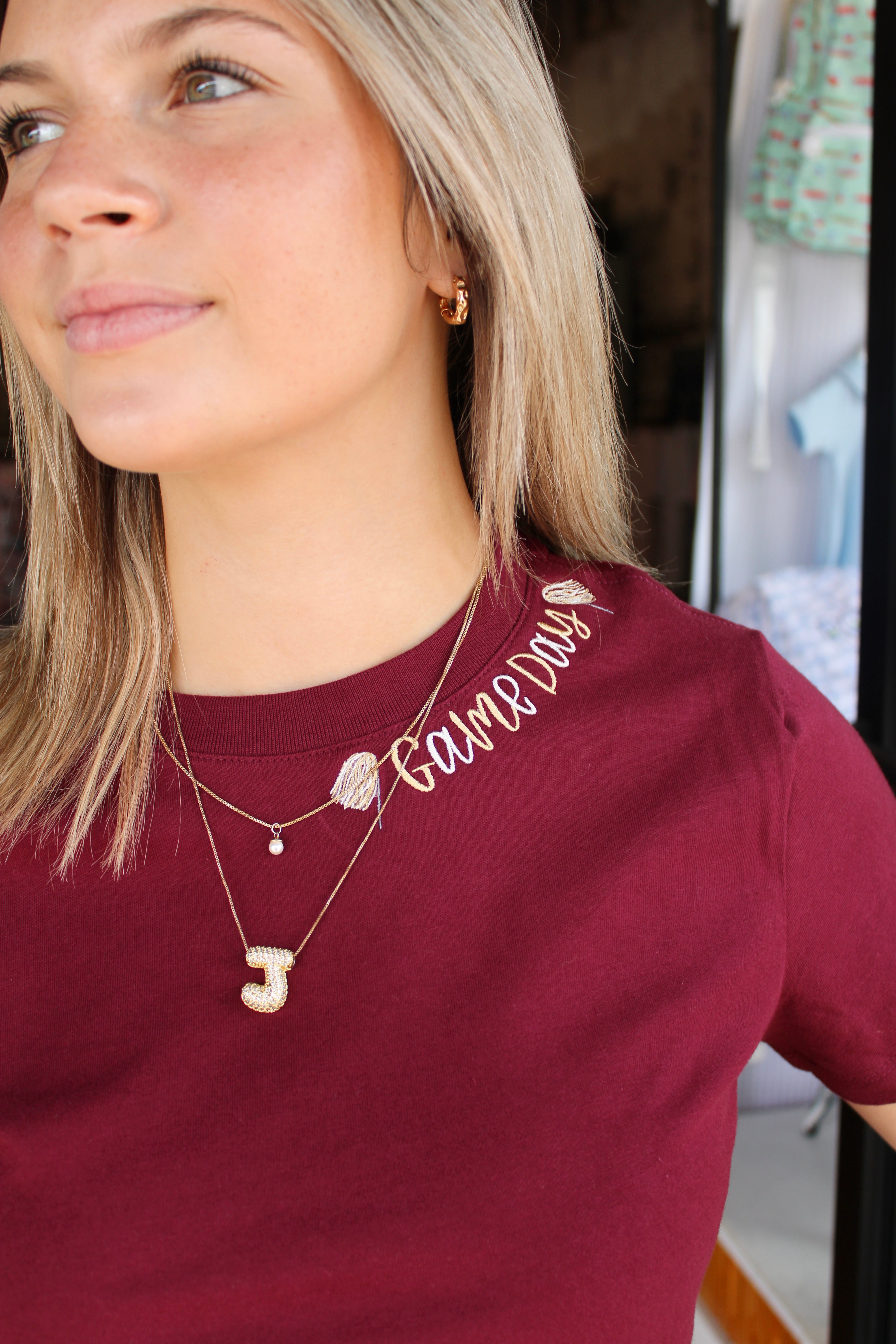 Game Day Tee - Garnet & Gold
