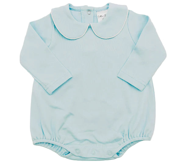 Long Sleeve Collared Bubble (Light Blue)
