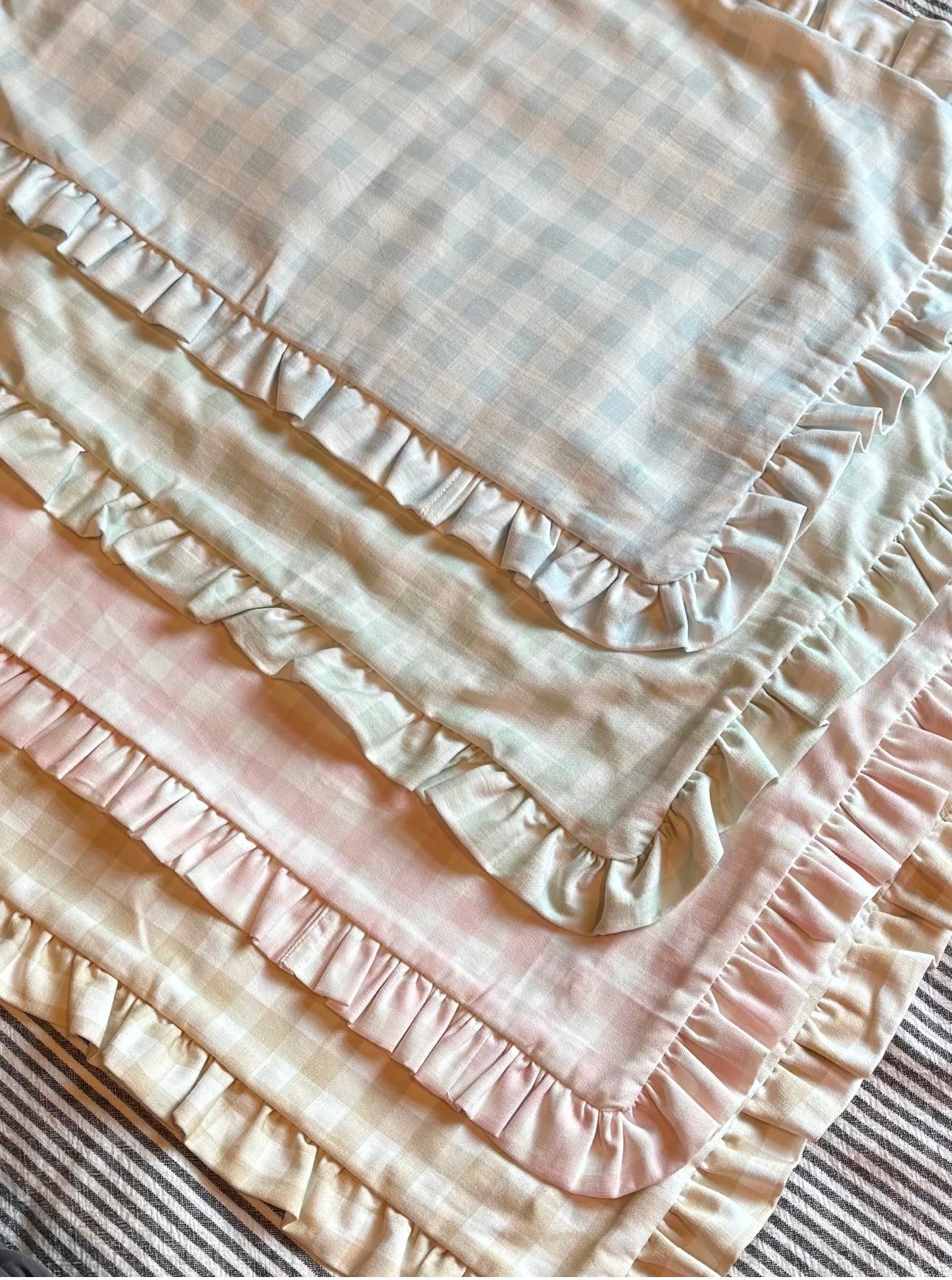 Gingham Pillow Case (Pink)