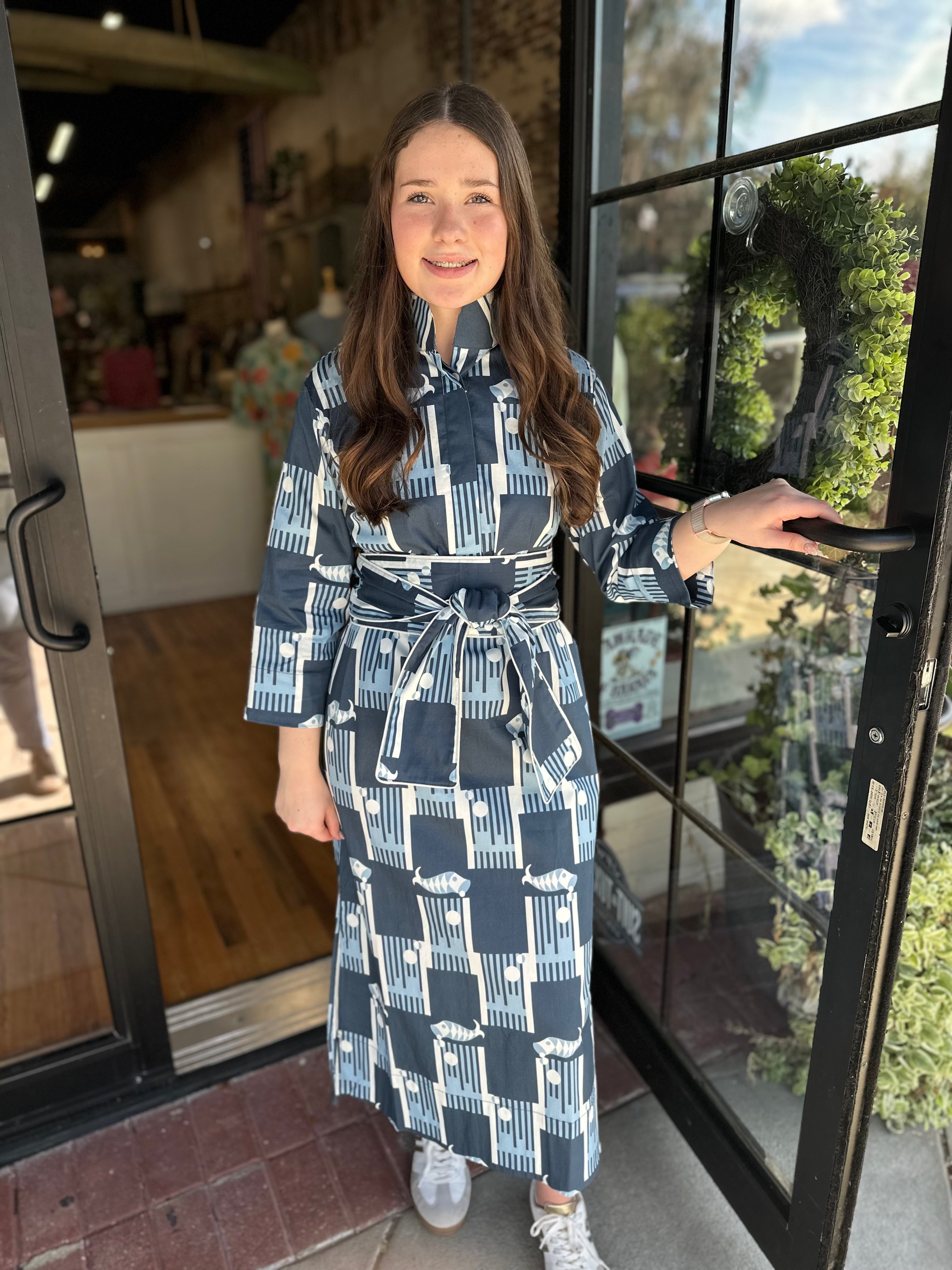 Holly Shae - Grace Dress (Blue Harbor Tile)