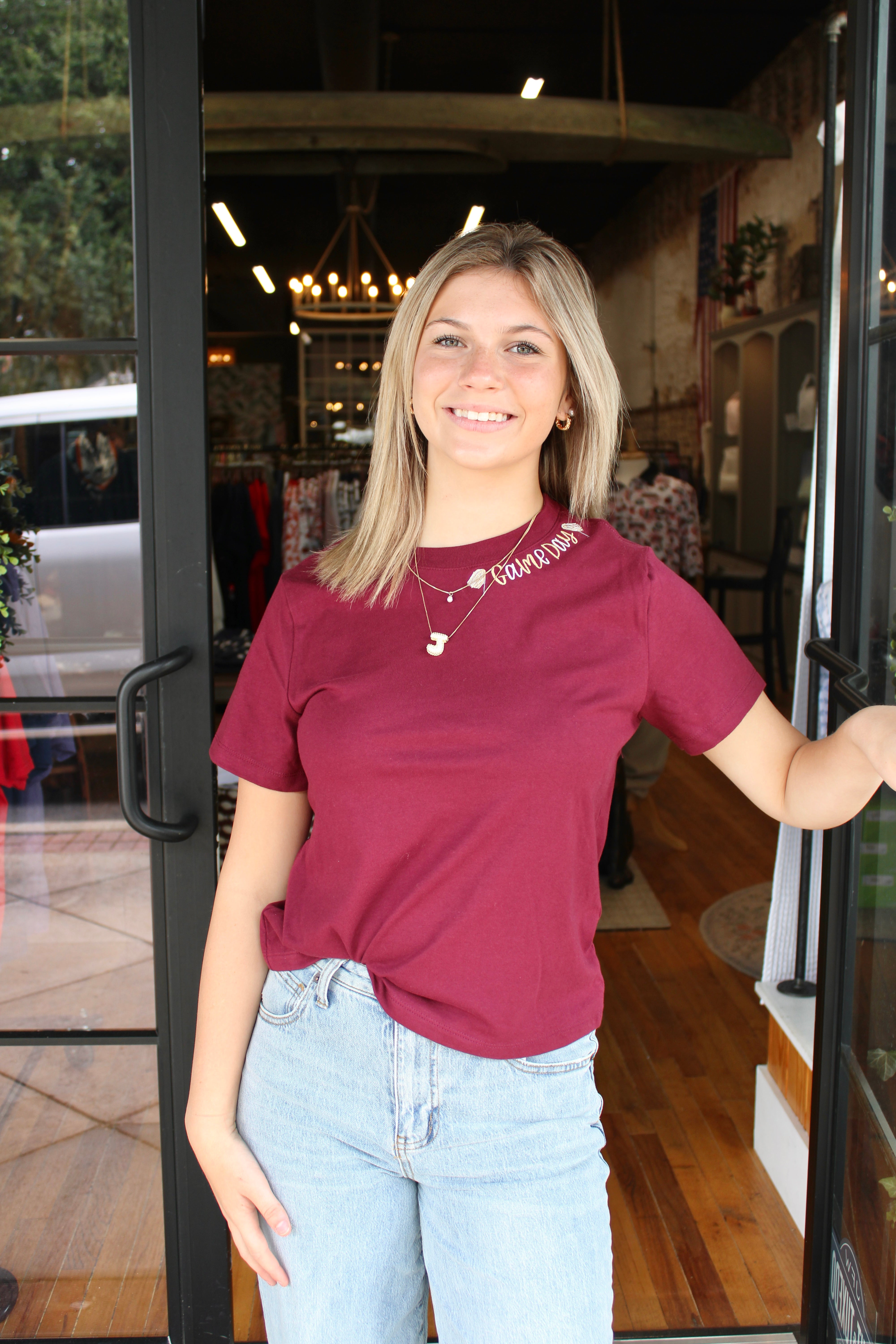 Game Day Tee - Garnet & Gold