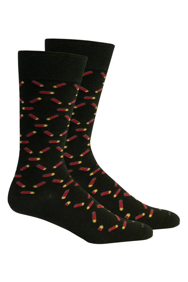 Brown Dog Socks - High Brass (Black)