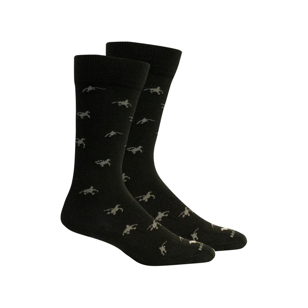 Brown Dog Socks - Hyde (Black)