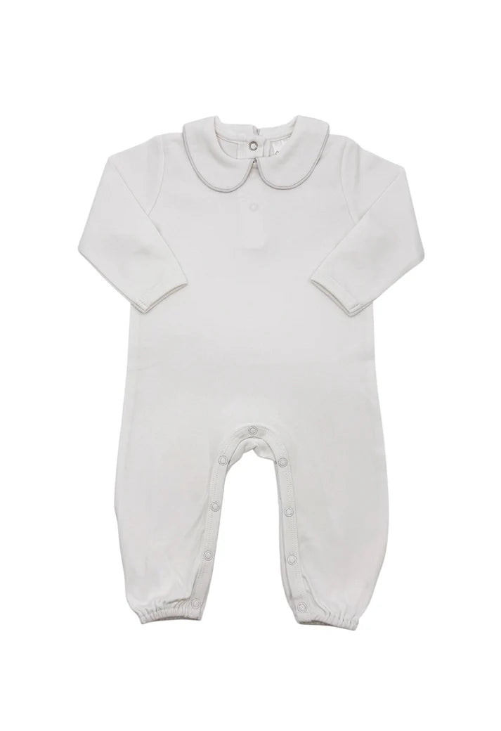 Collared Romper (White)
