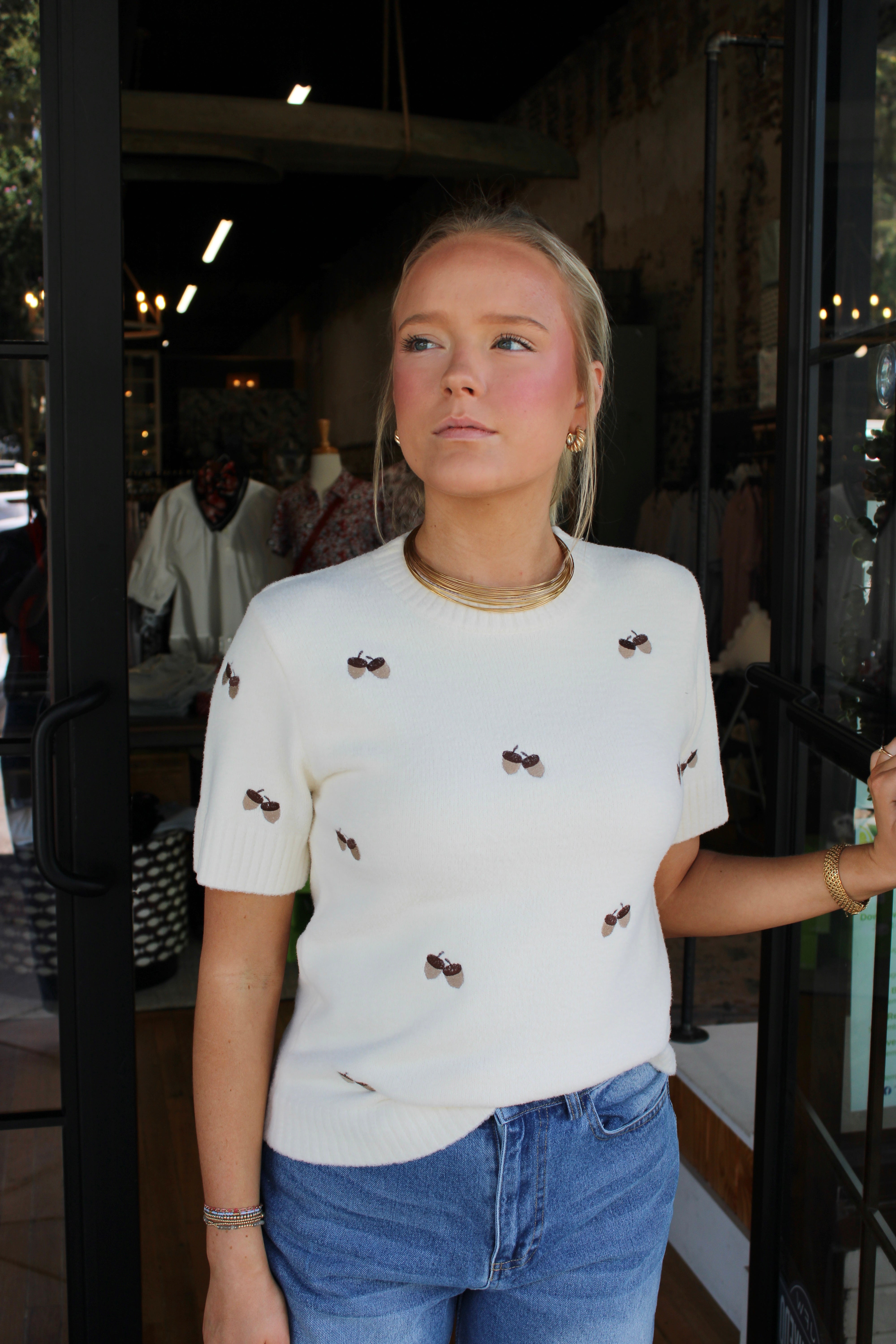 Acorn Top (Cream)