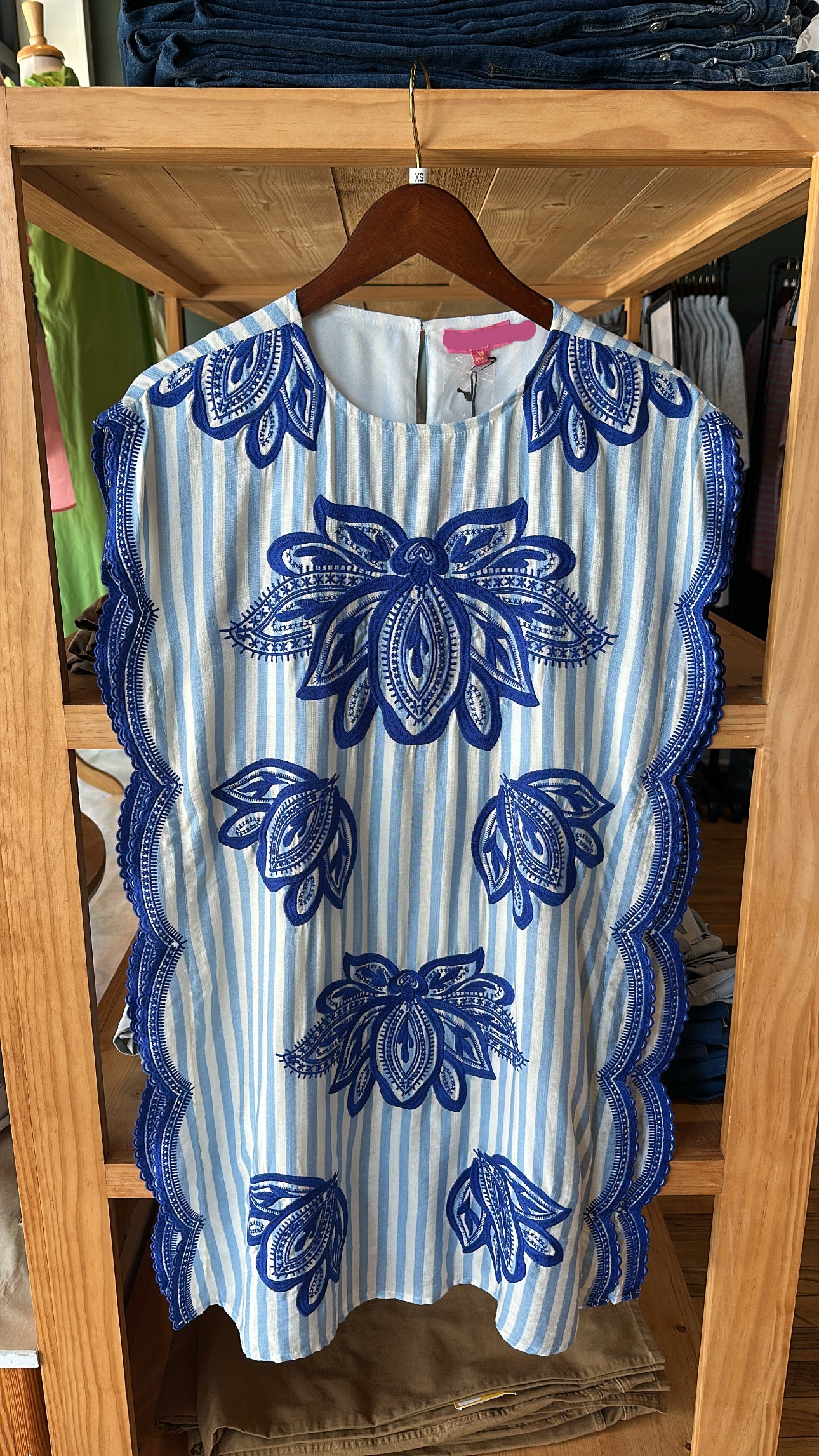Micah Dress - Blue Cabana