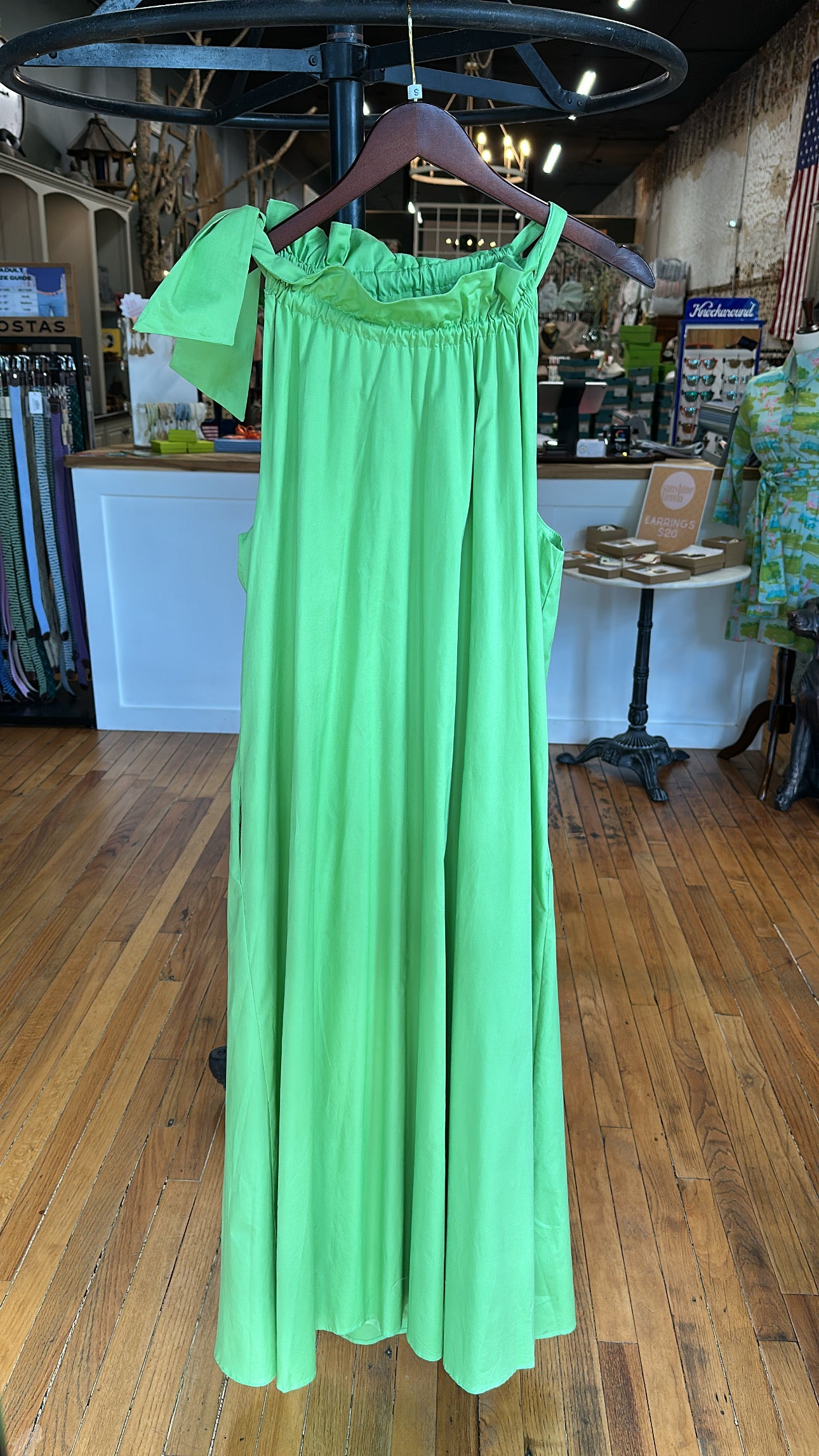 Julia Dress - Green Apple
