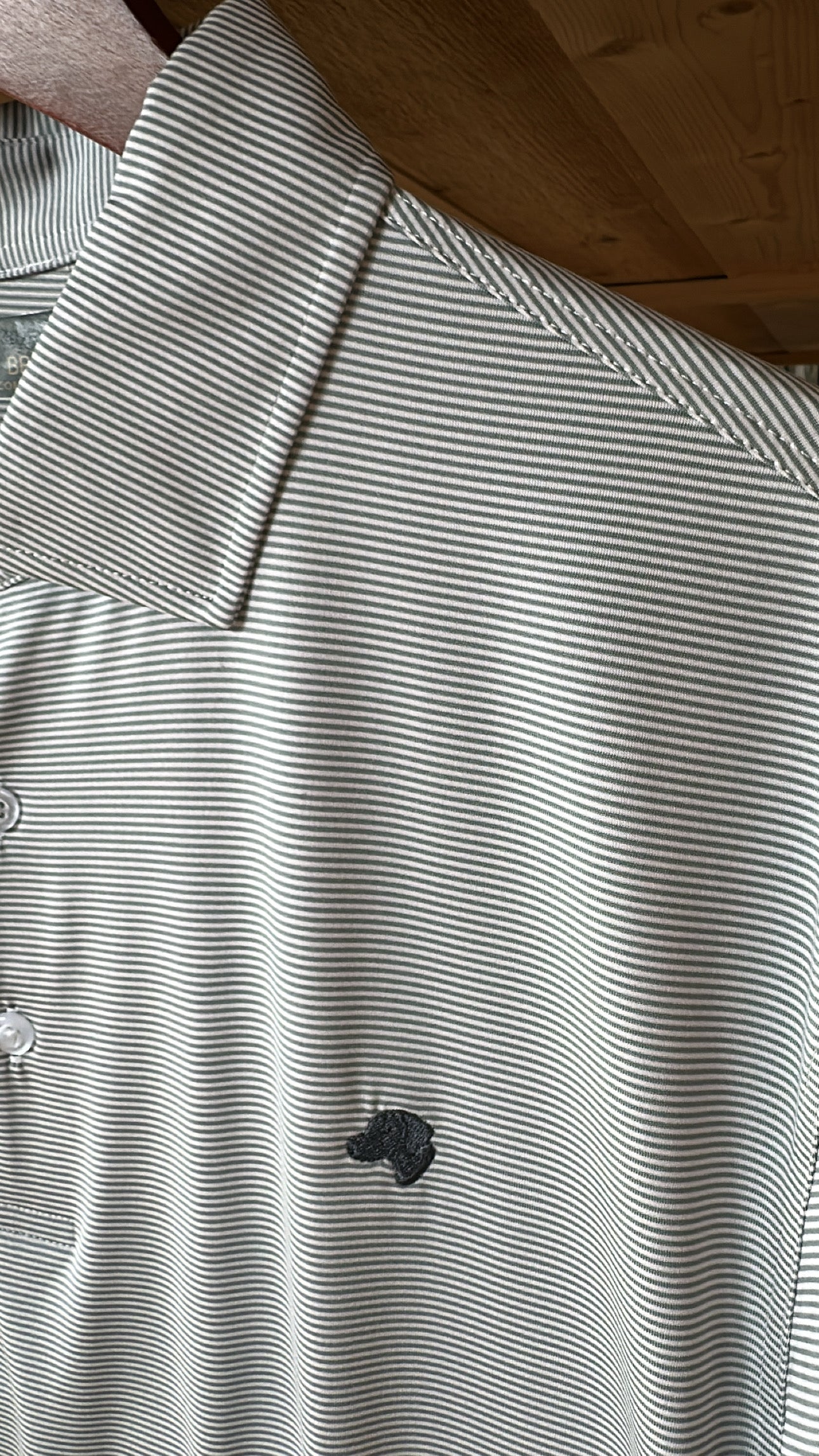 Rivers & Bridge - Stripe Polo (White/Silver)