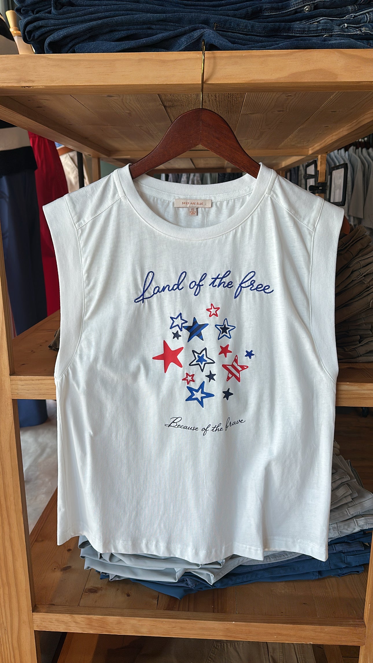 Land of the Free Tee - White