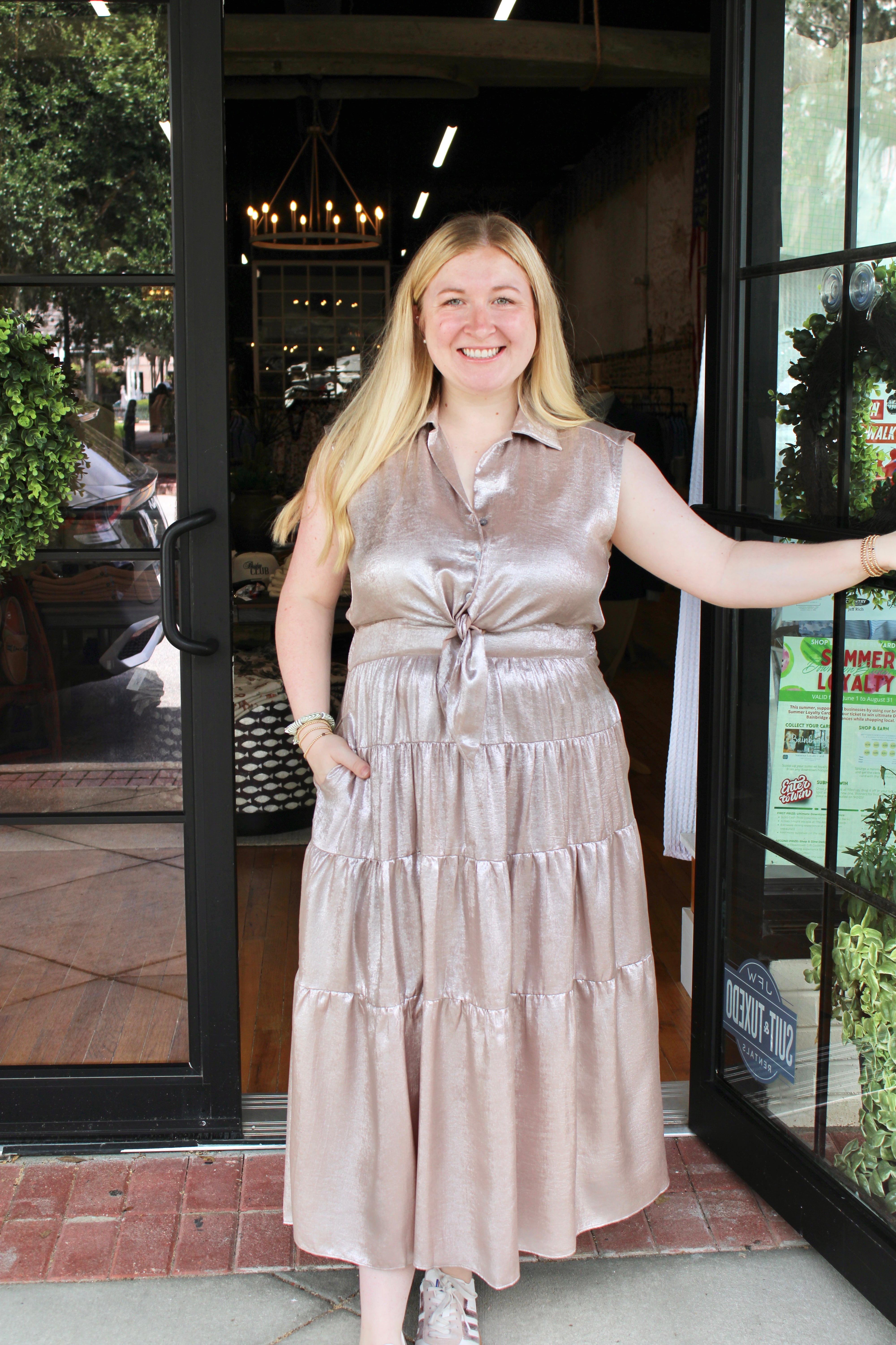 Demi Dress (Champagne)