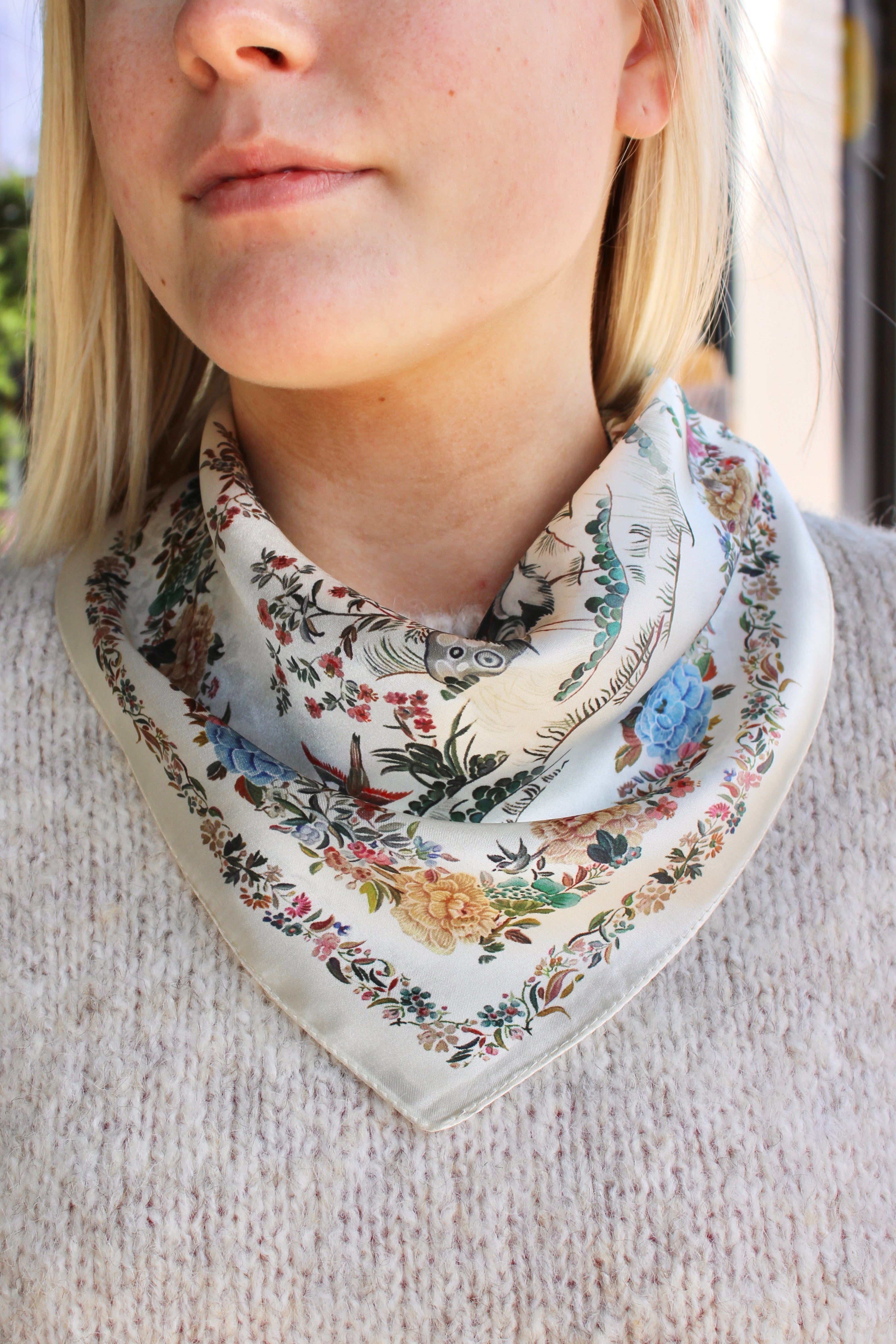 Floral Neck Scarf