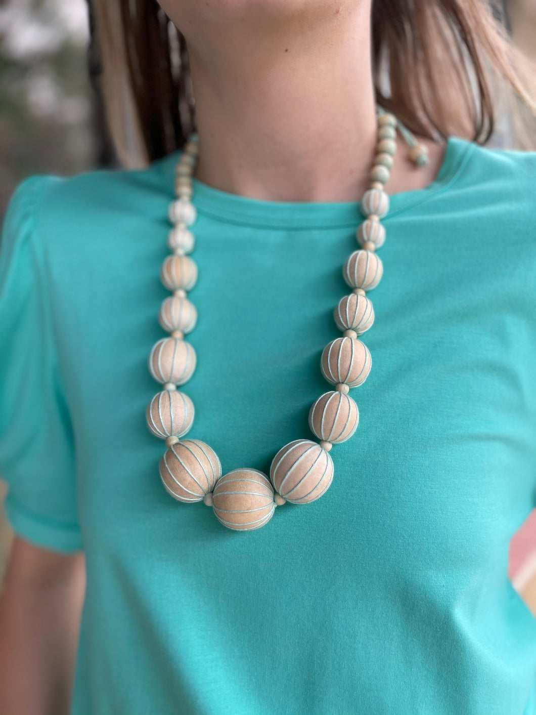 Beach Ball Necklace - Mint