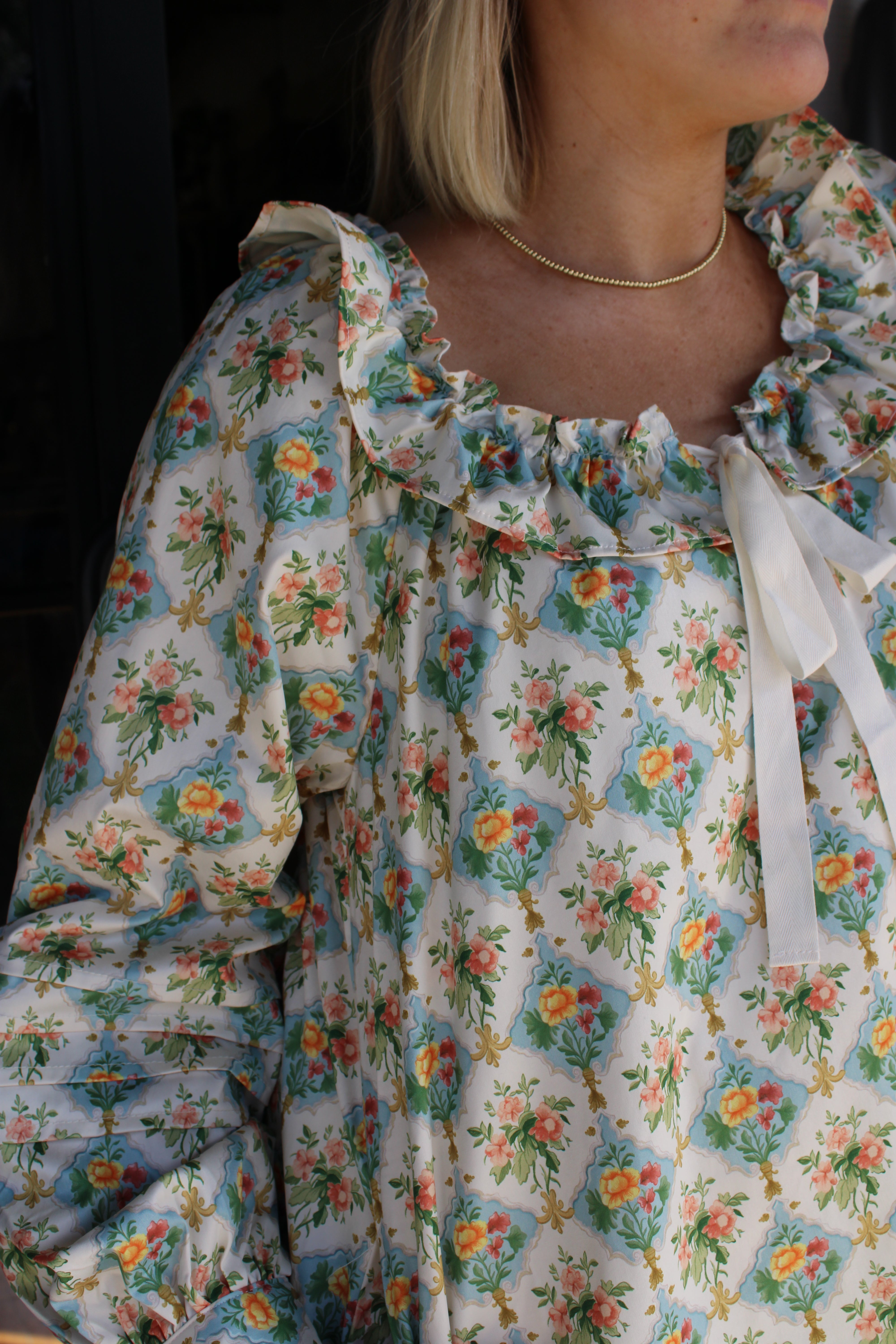 Amanda Dress - Cream Multi