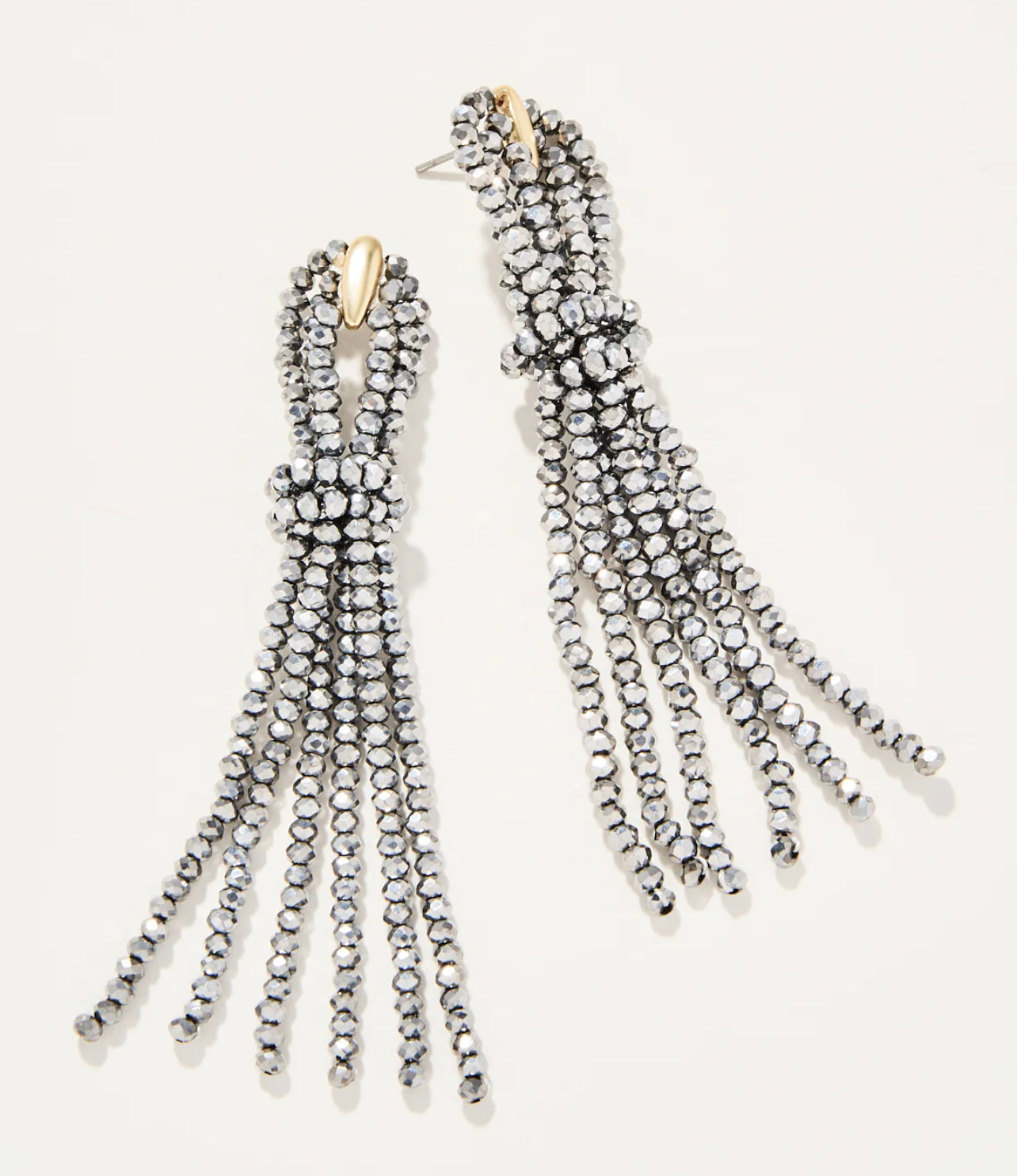 Twisted Tassel Earrings Silver -Spartina 449