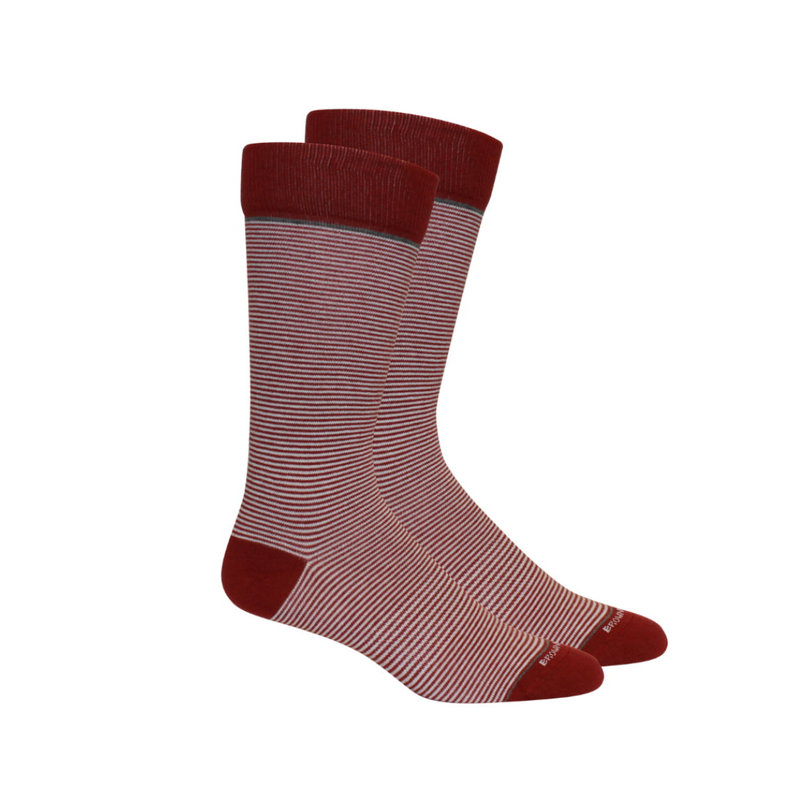 Brown Dog Socks - Stand Up Stripe Red/Black