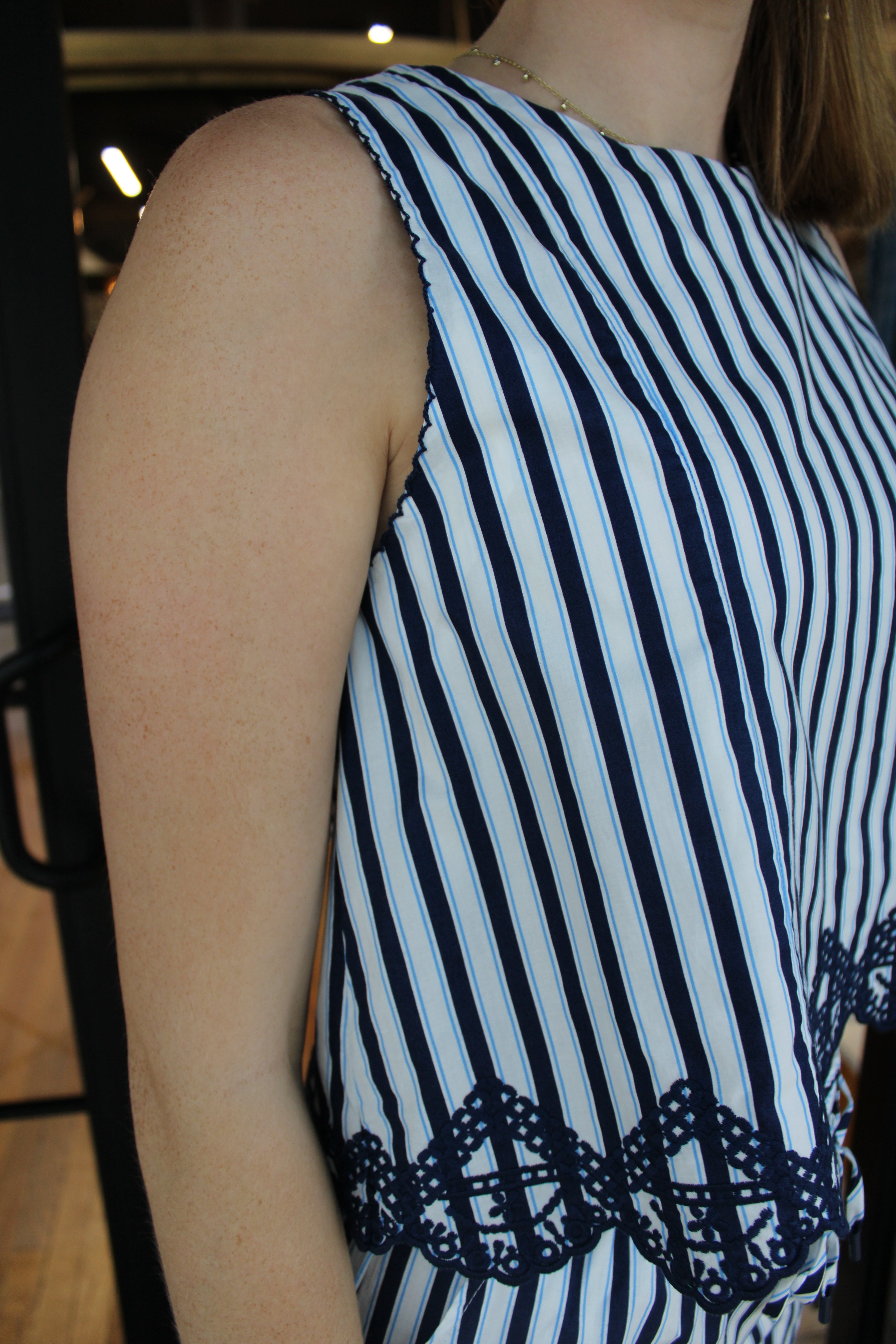 Lawson Top - Navy/White