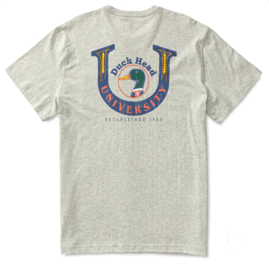 Duck Head University Short Sleeve T-Shirt -Varsity Grey