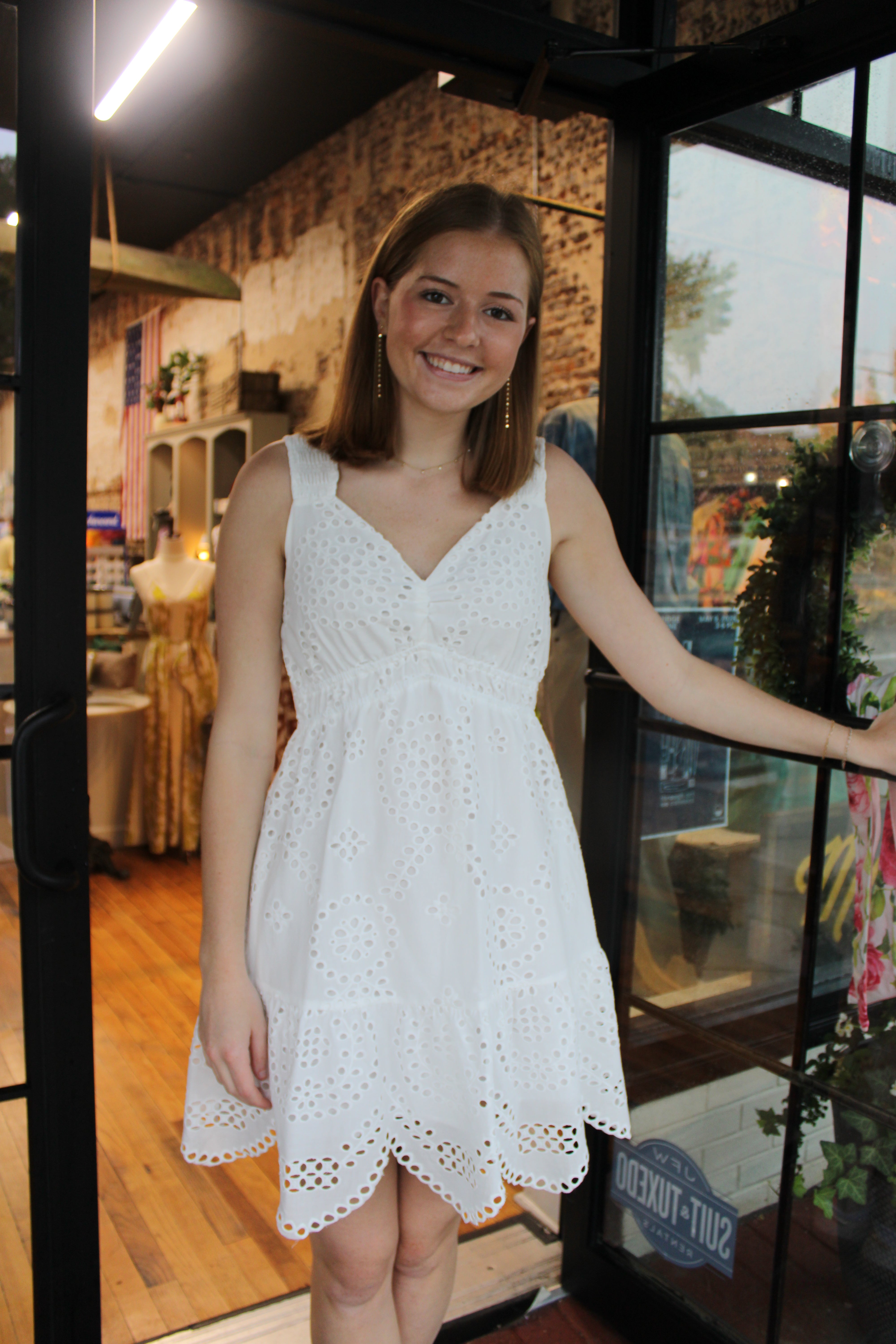Whitney Dress - White