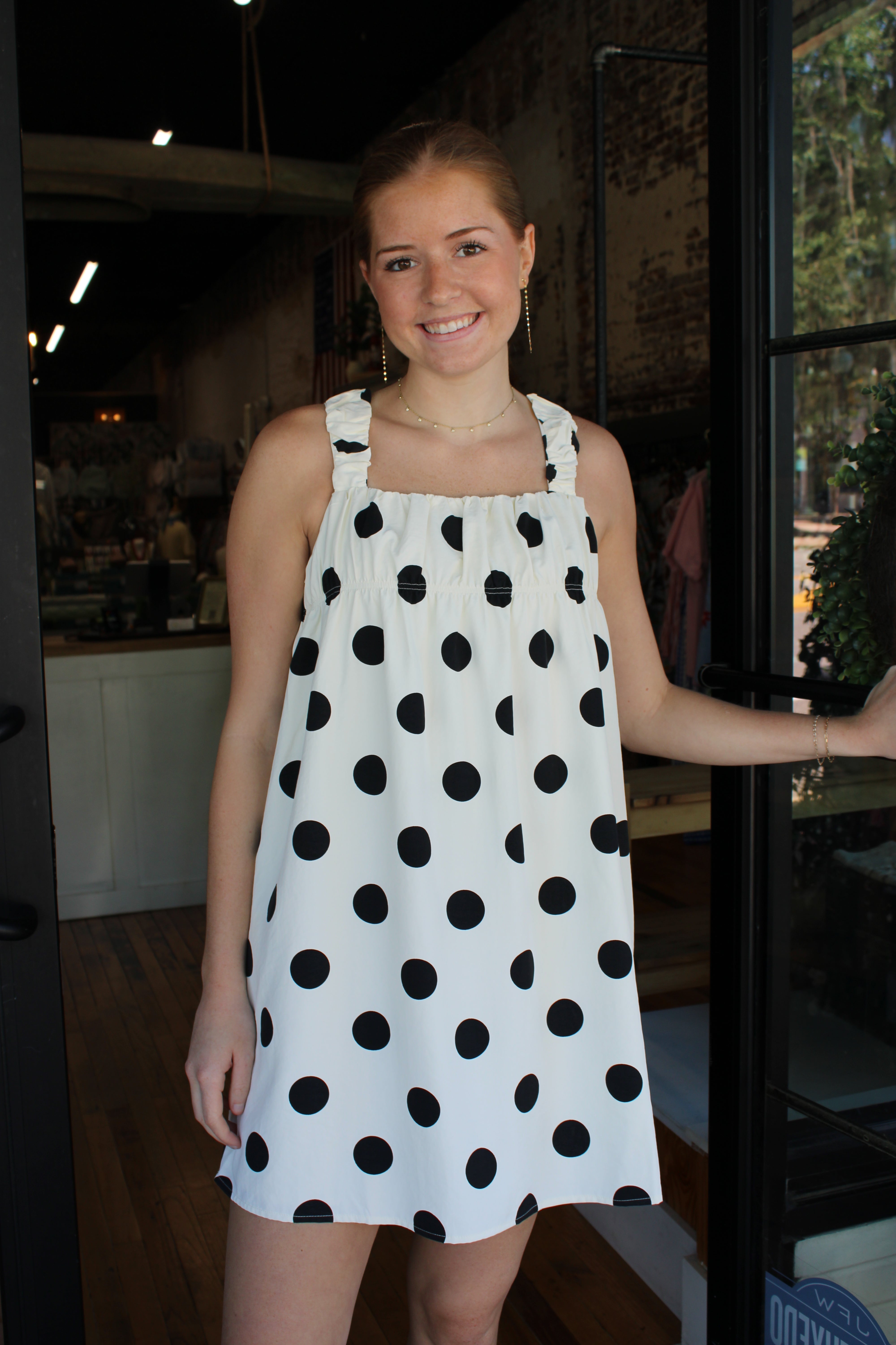 Darcy Dress - Cream/Black