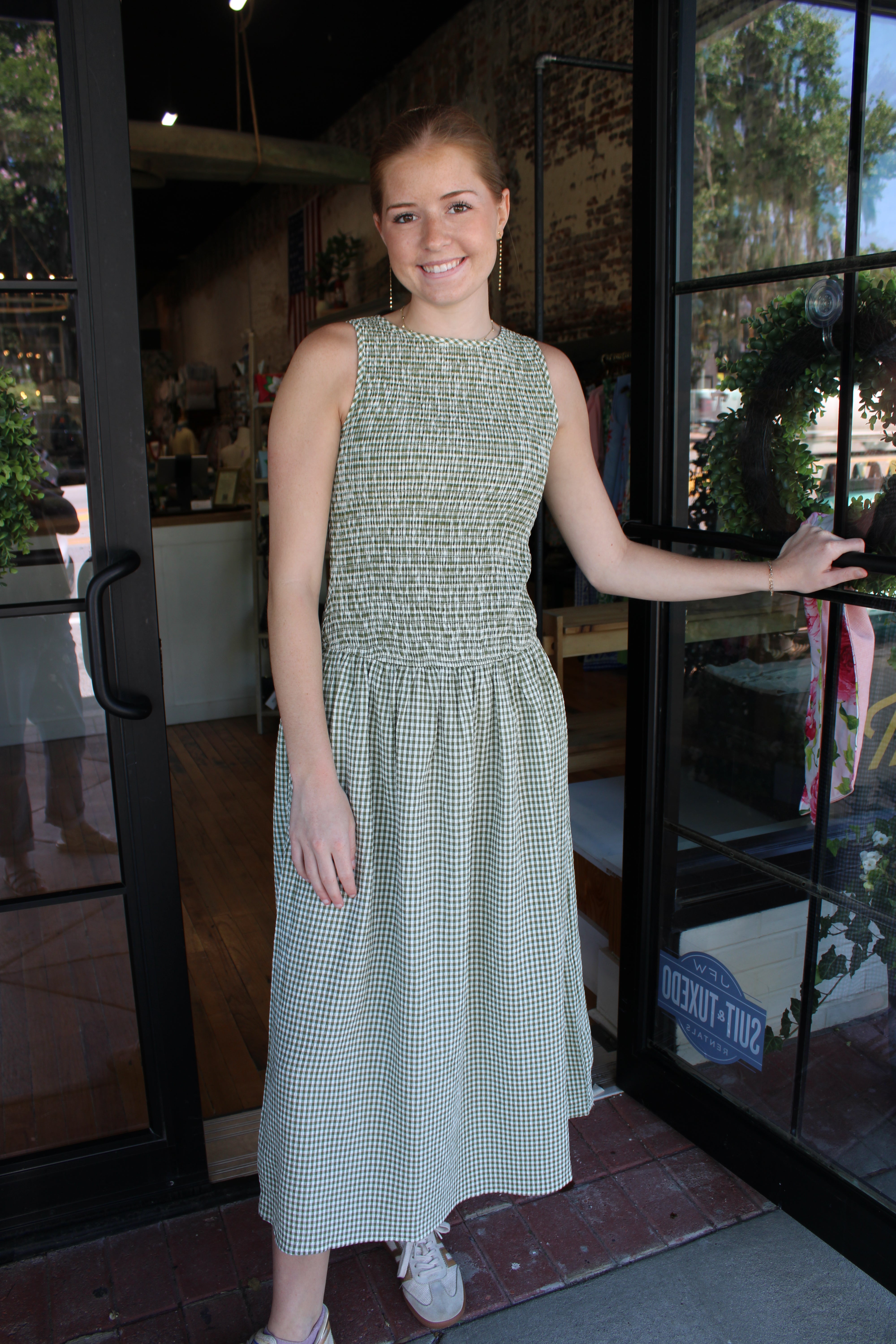 rivers midi dress emerald green Lady Black Tie - Rivers Midi Dress - White Lace main image 1
