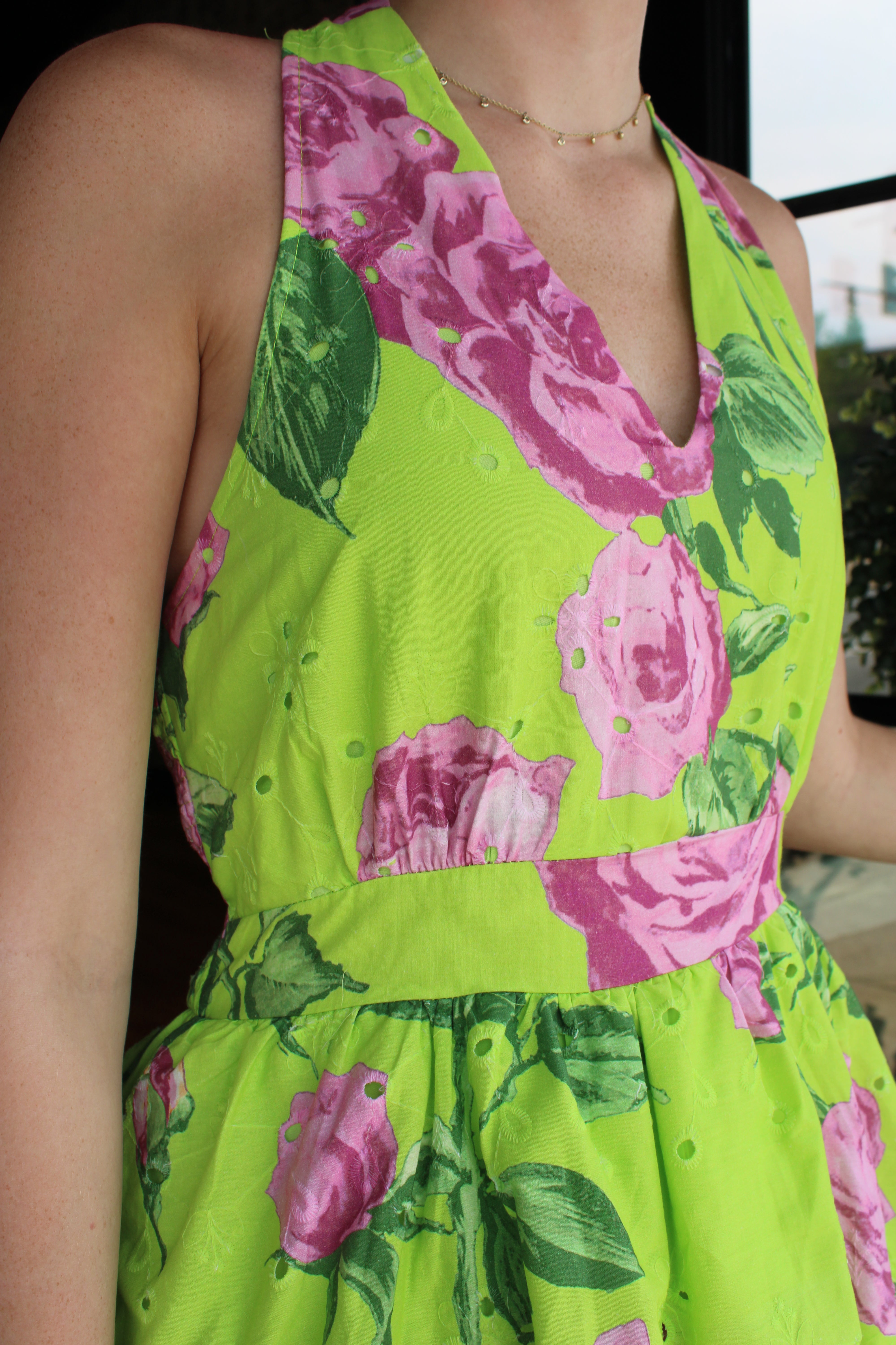 Carissa Dress - Chartreuse