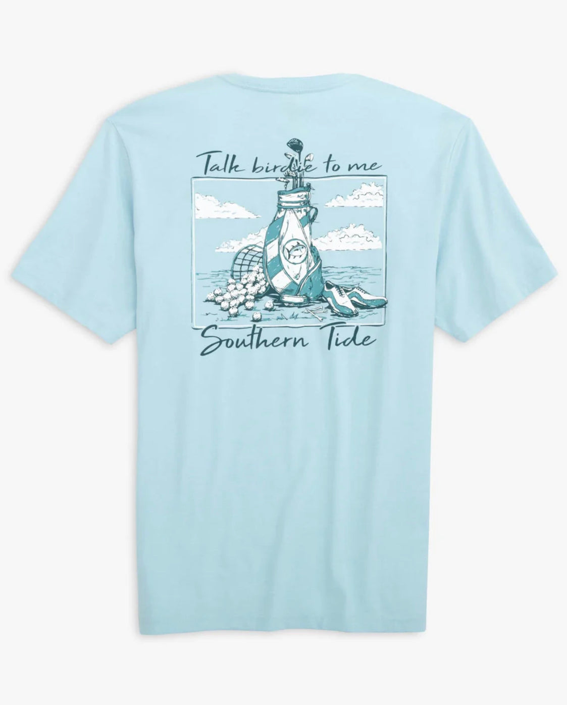 Southern Tide Talk Birdie To Me Tee -Dream Blue