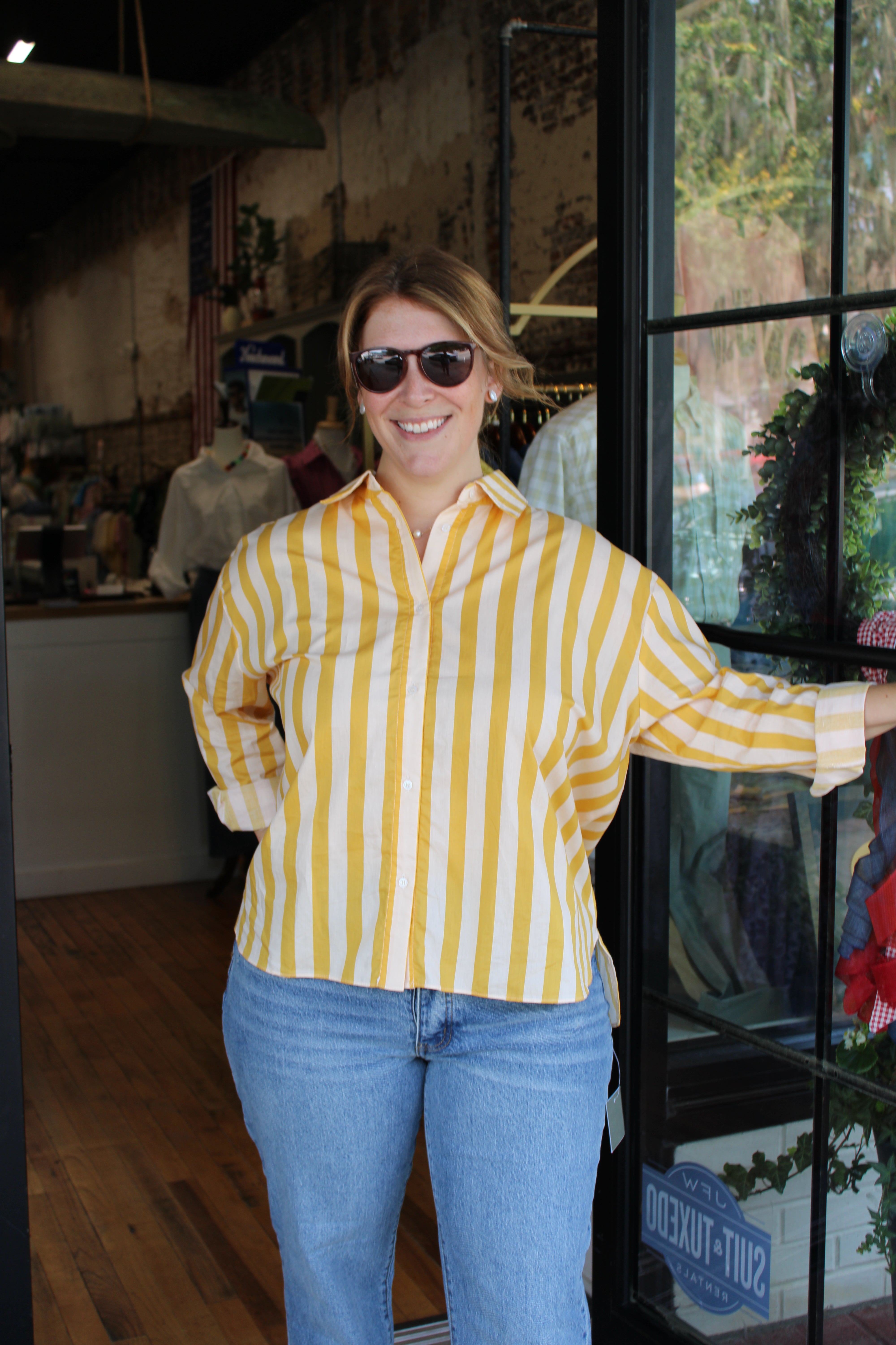 Erin Top (Yellow Stripe)