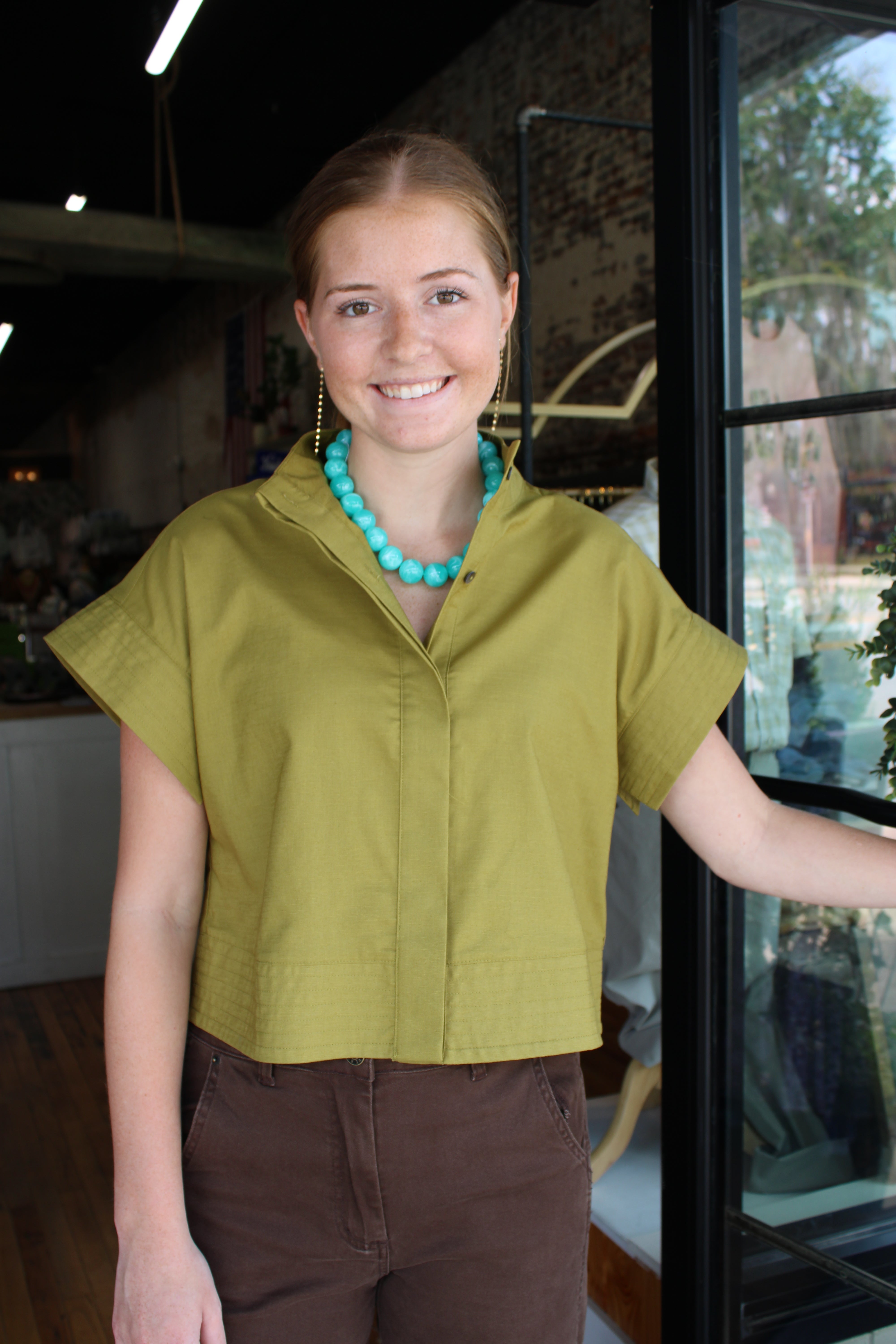 Charlie Top - Martini Olive
