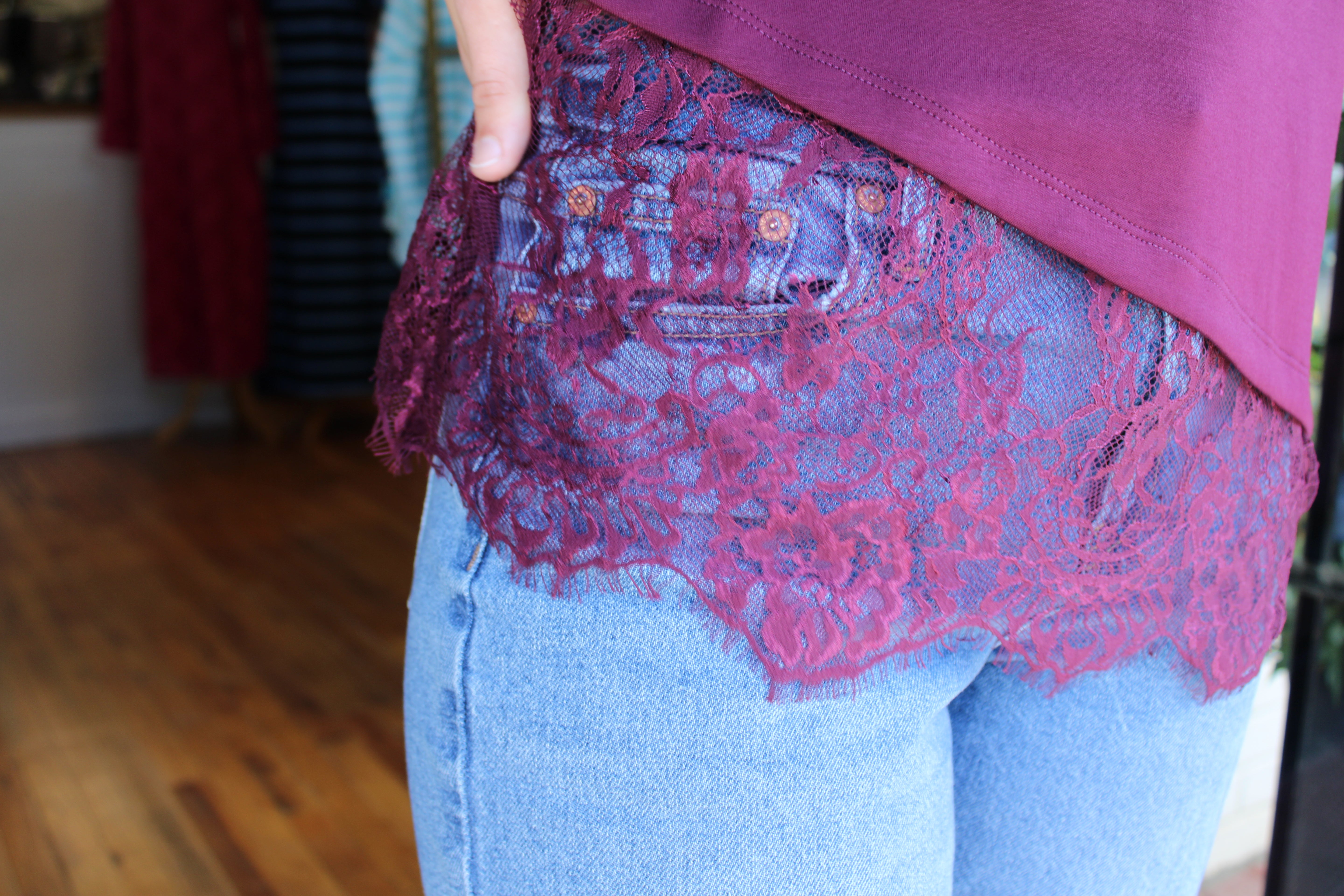 Flora Top - Burgundy