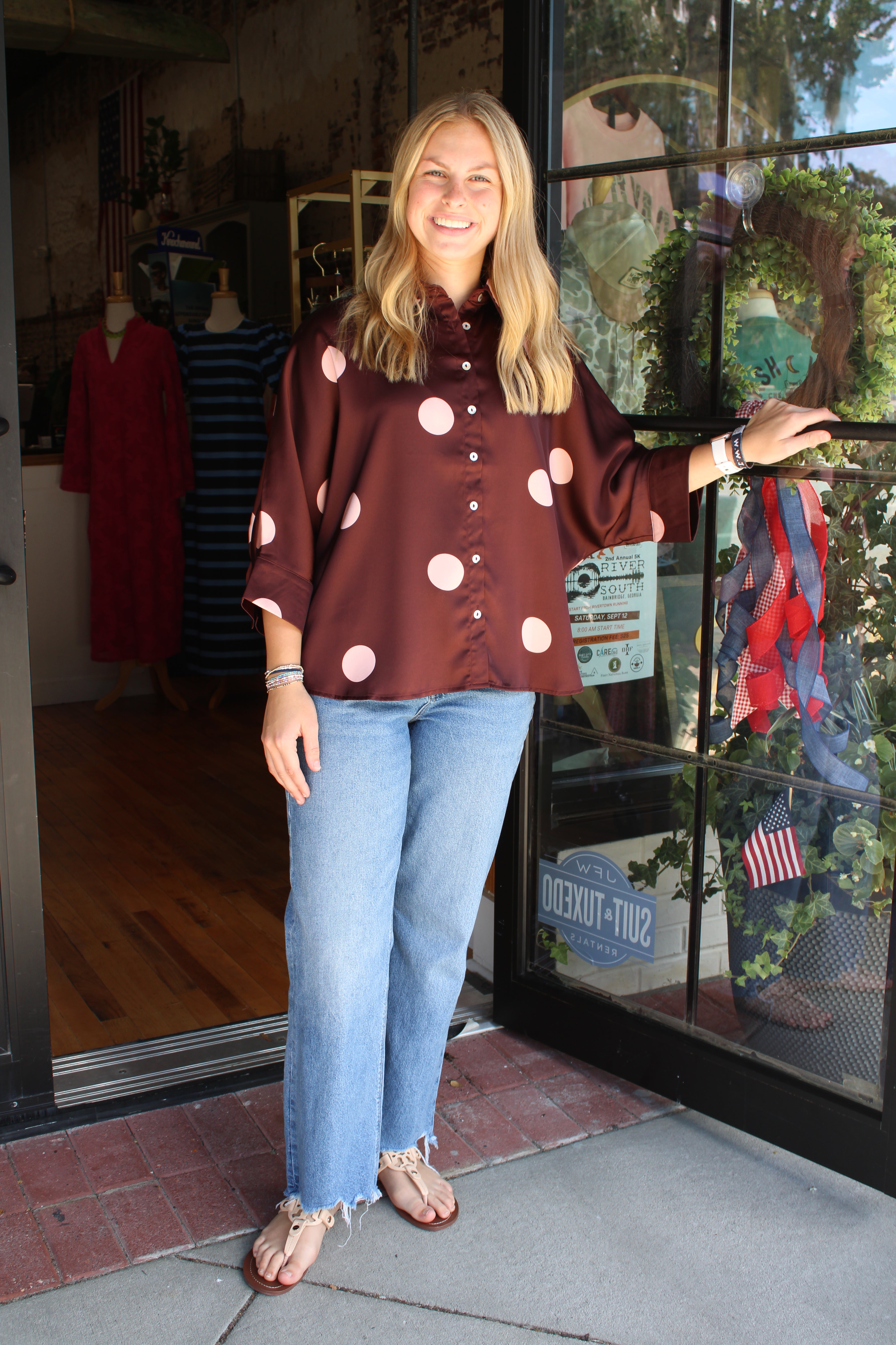 Bonnie Blouse - Burgundy