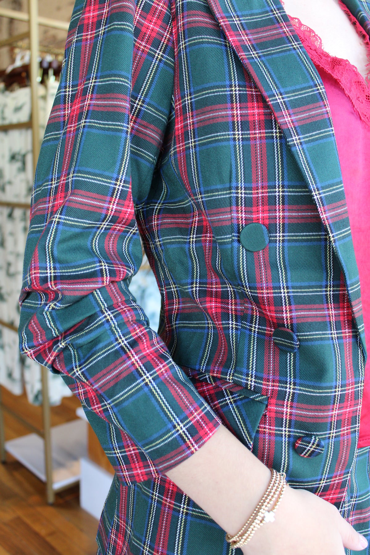 Hollis Jacket - Green Plaid