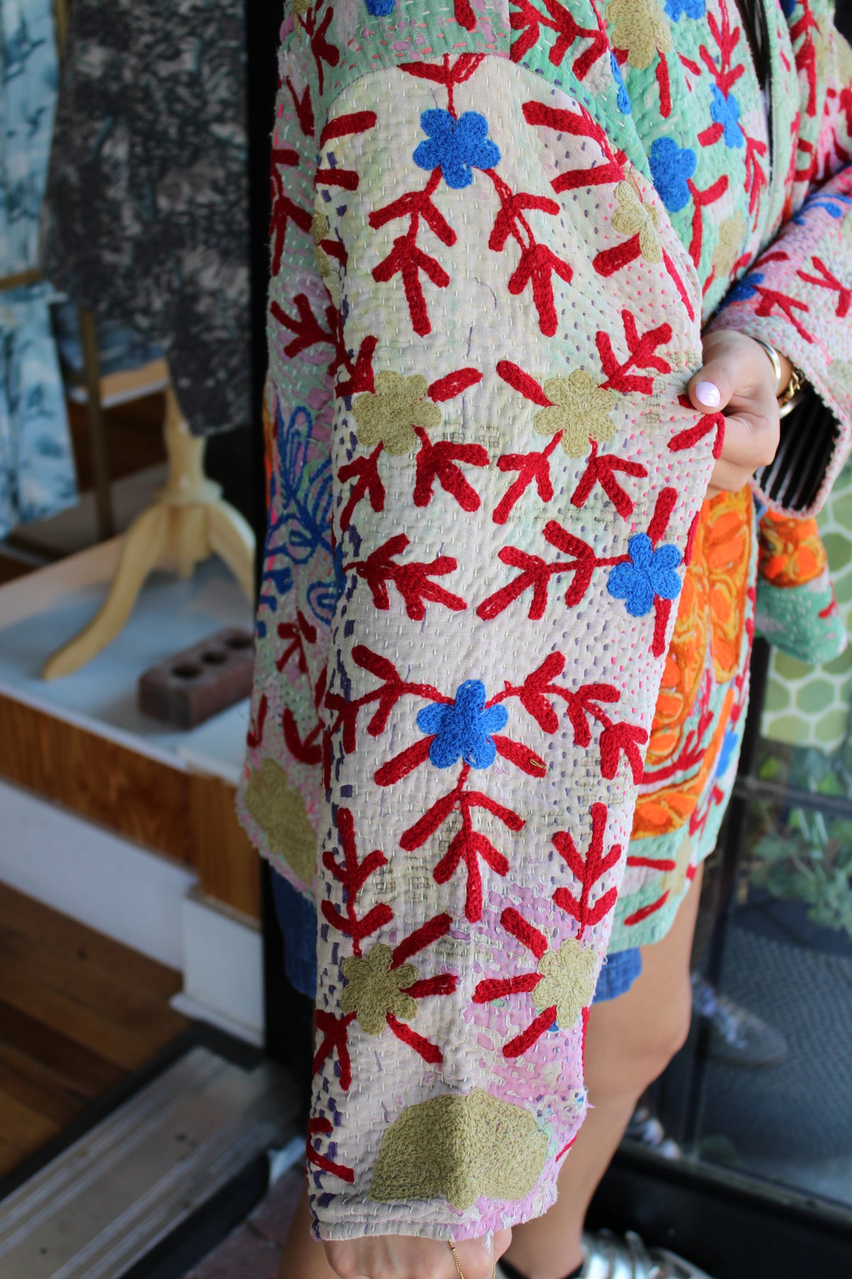 Embroidered Sari Tiger Jacket
