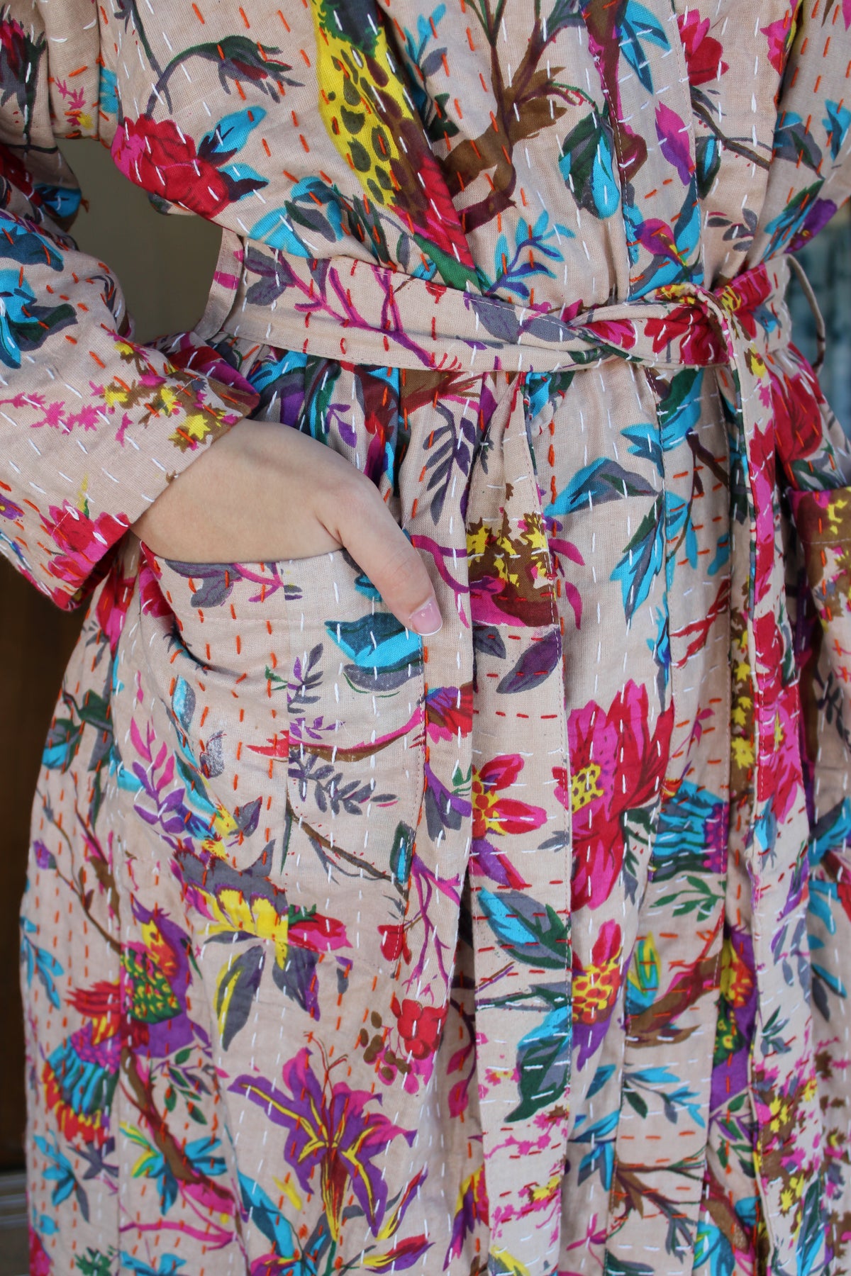 Quilted Kantha Robe