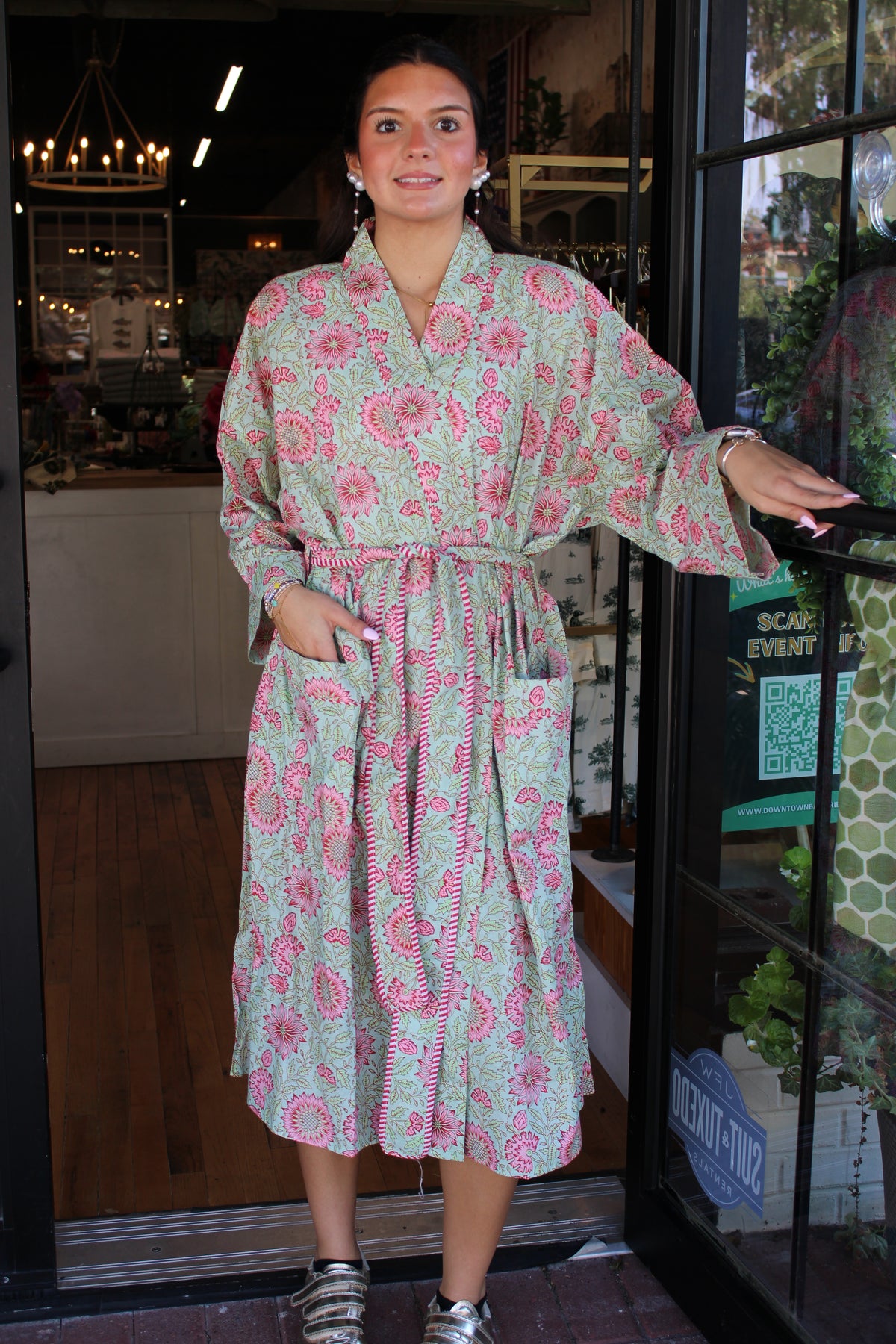 Printed Cotton Robe