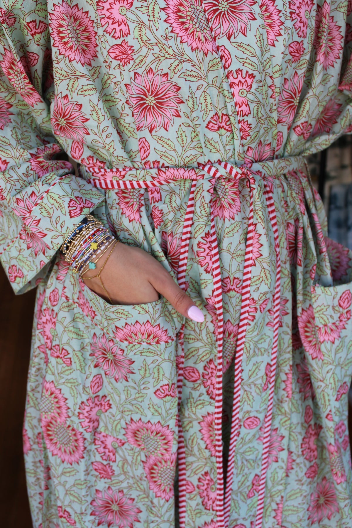 Printed Cotton Robe