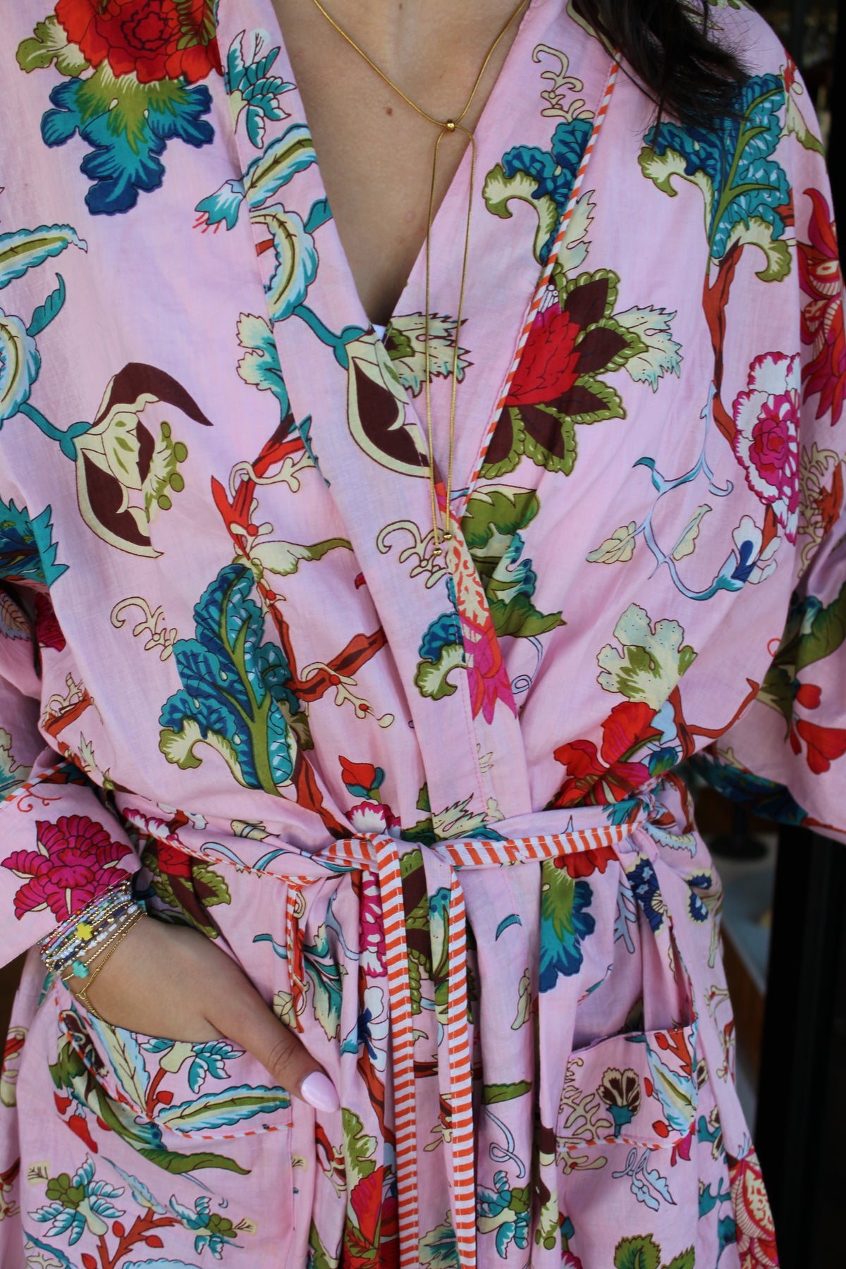 Printed Cotton Robe