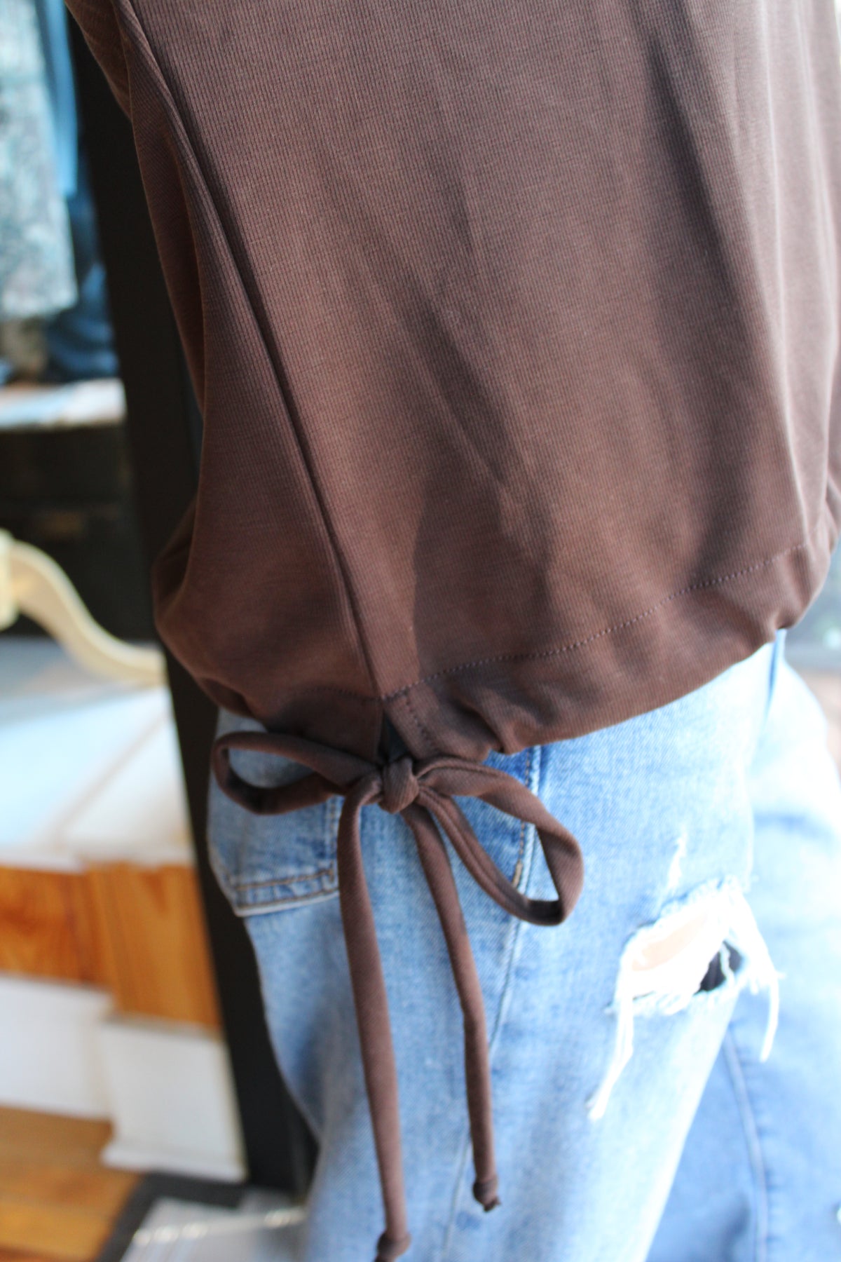 Helen Top - Coffee Brown