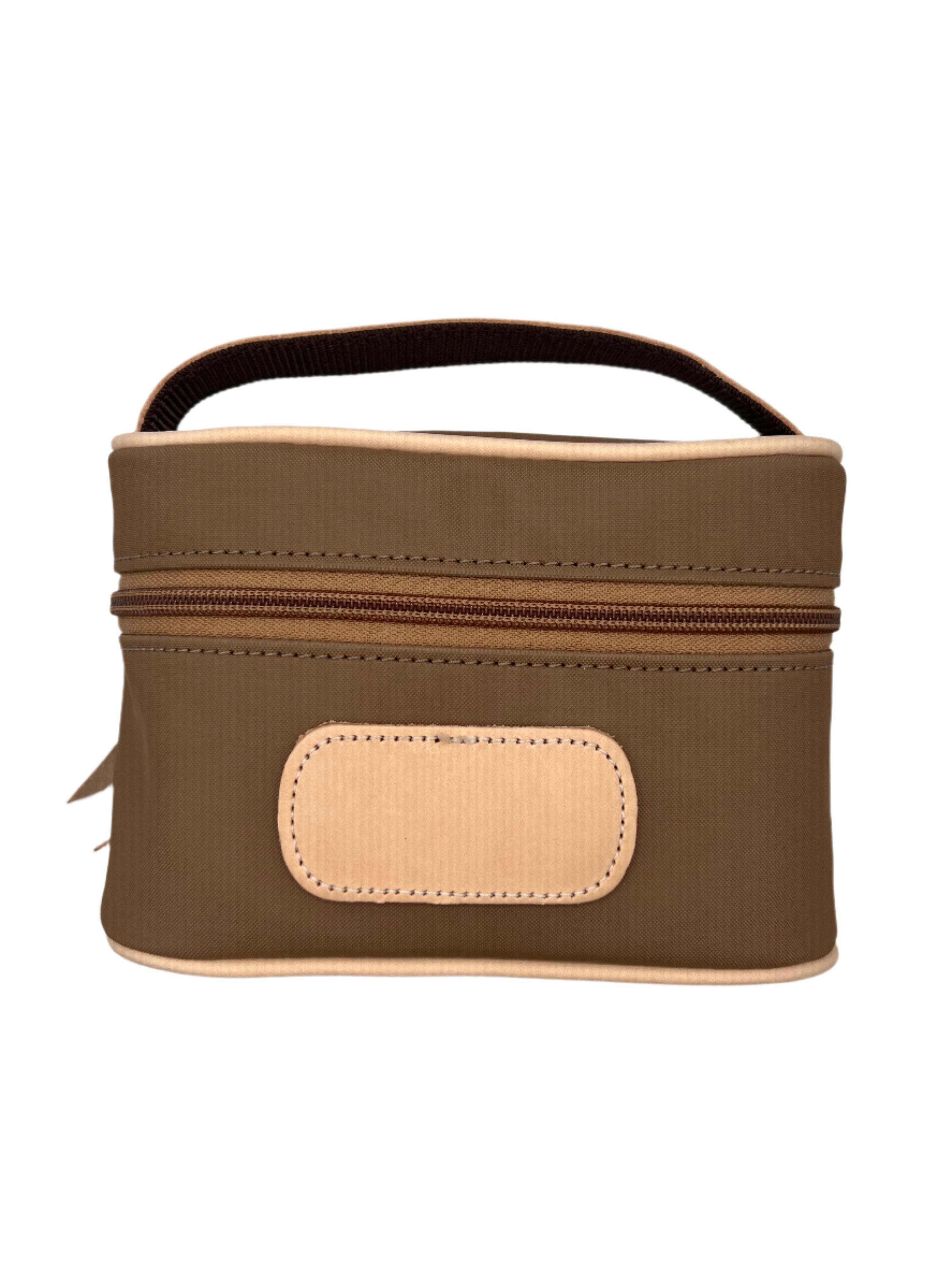 Jon Hart - Mini Makeup Case (Saddle Coated Canvas)