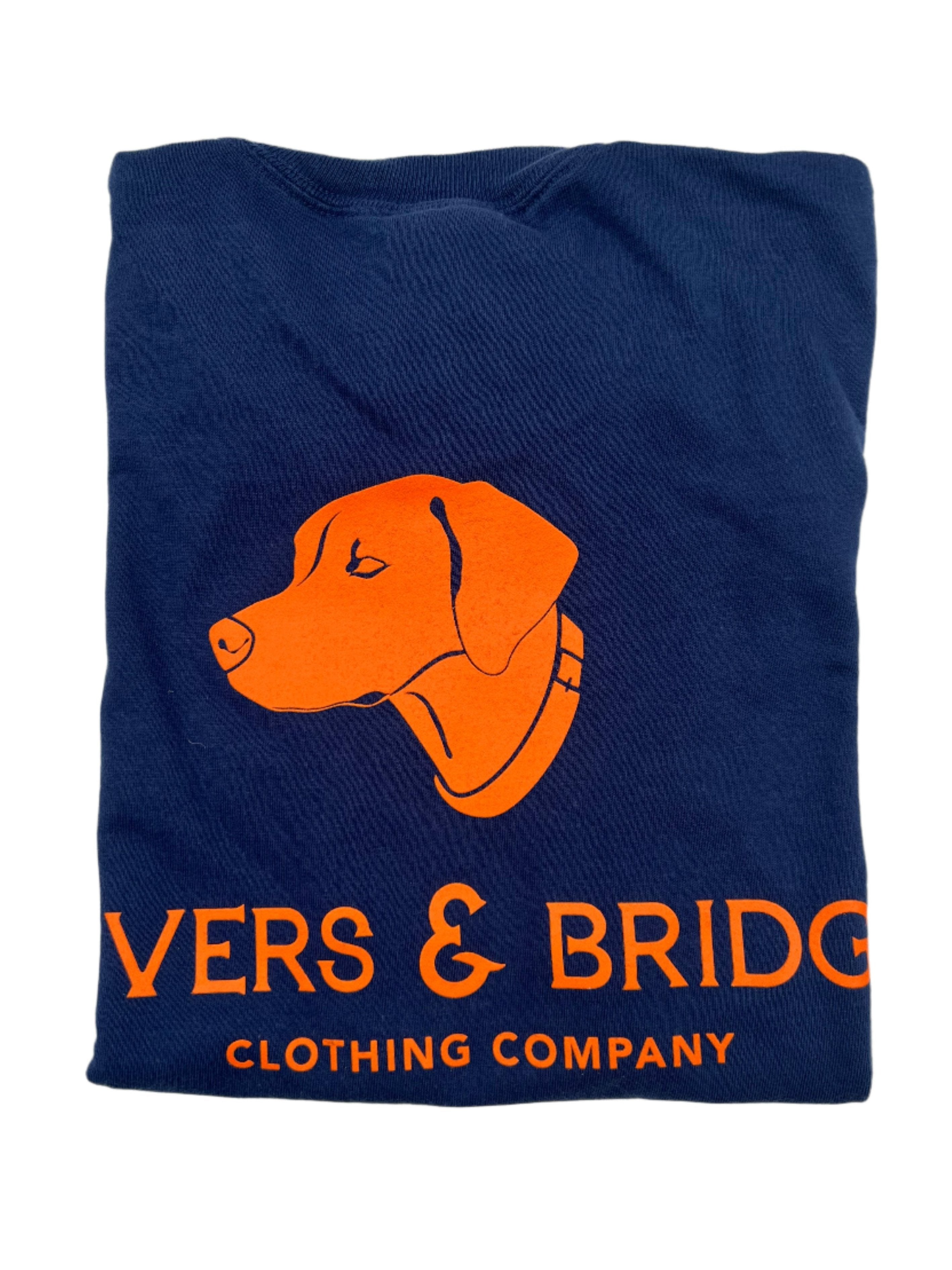 R & B Youth Game Day Logo Tee (Navy/Orange)