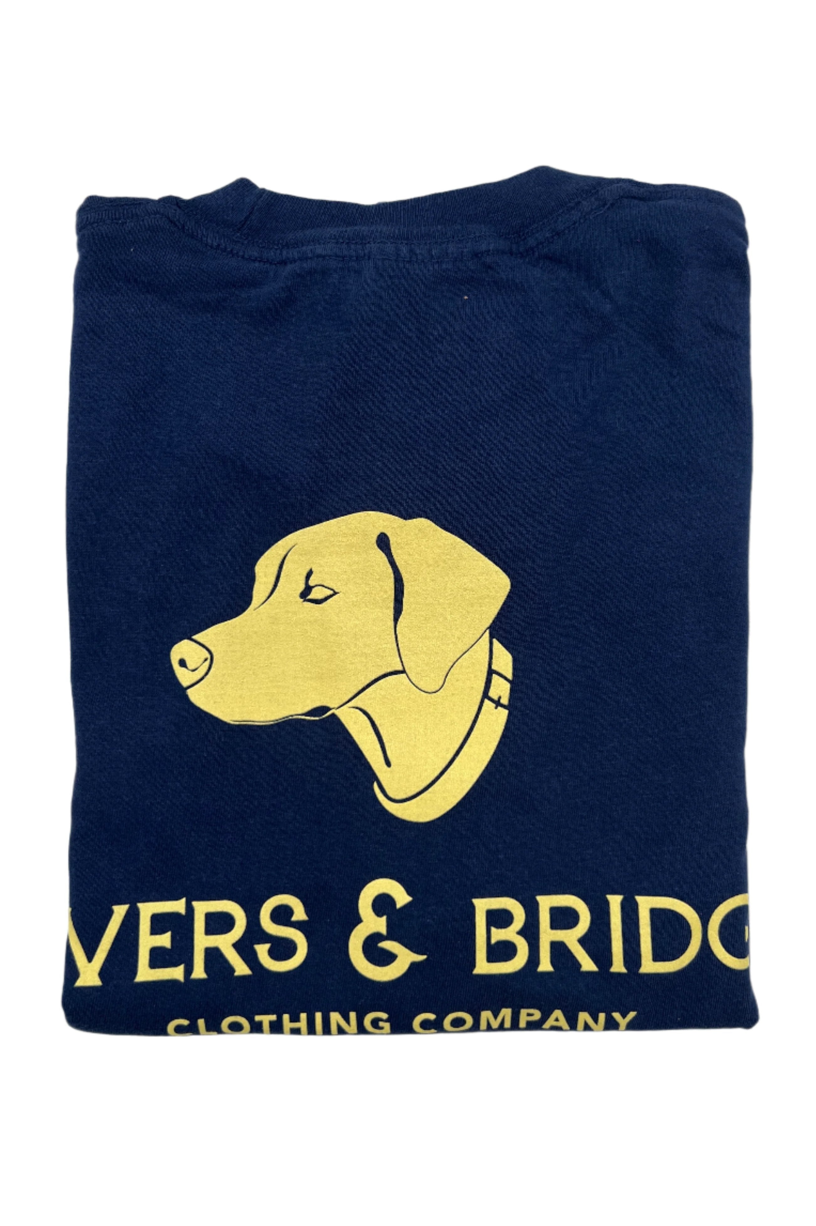 Rivers & Bridge Game Day Logo Tee (Navy/Gold) FINAL SALE