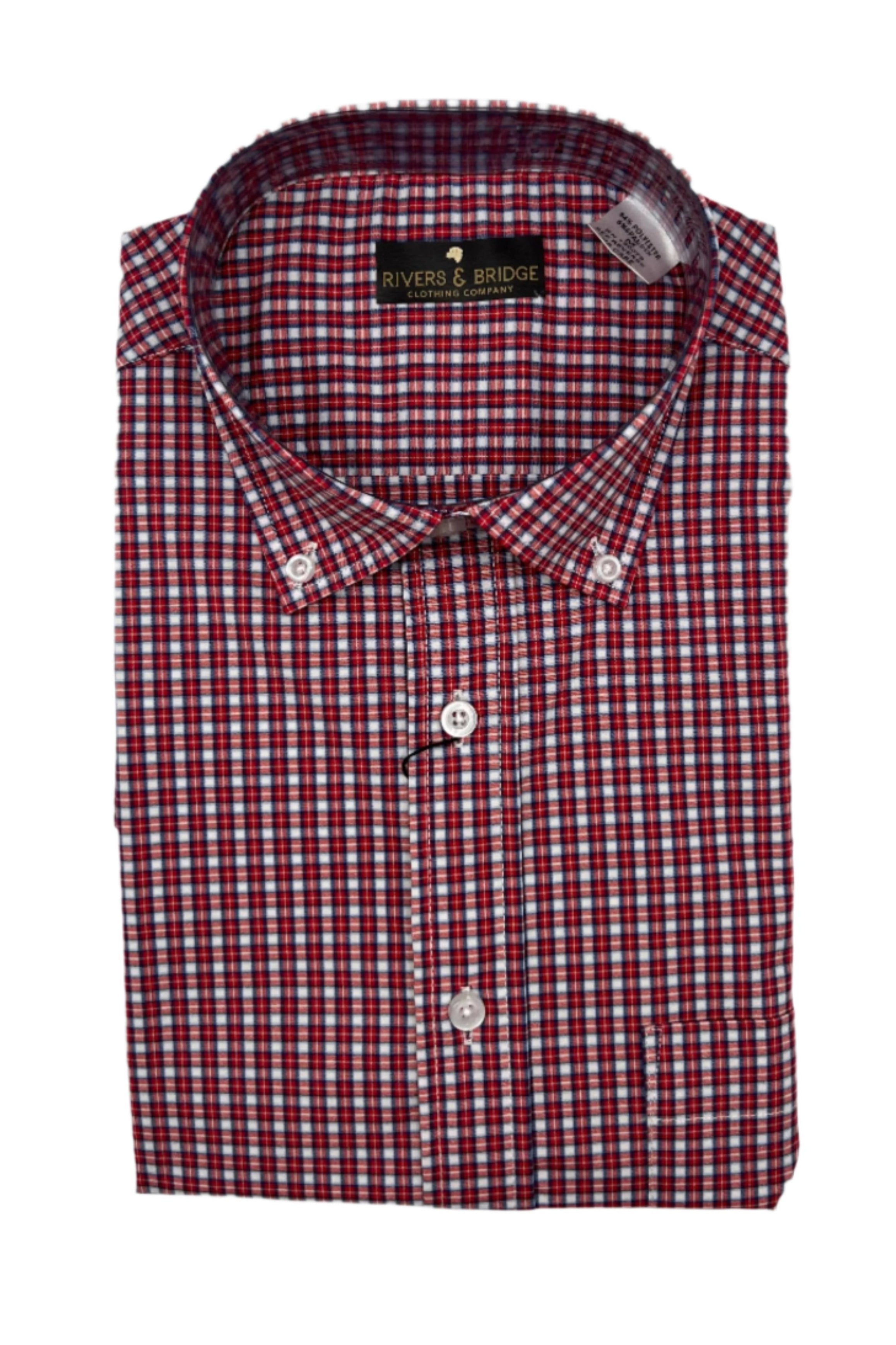 Rivers & Bridge Performance Button Down (Red Check)