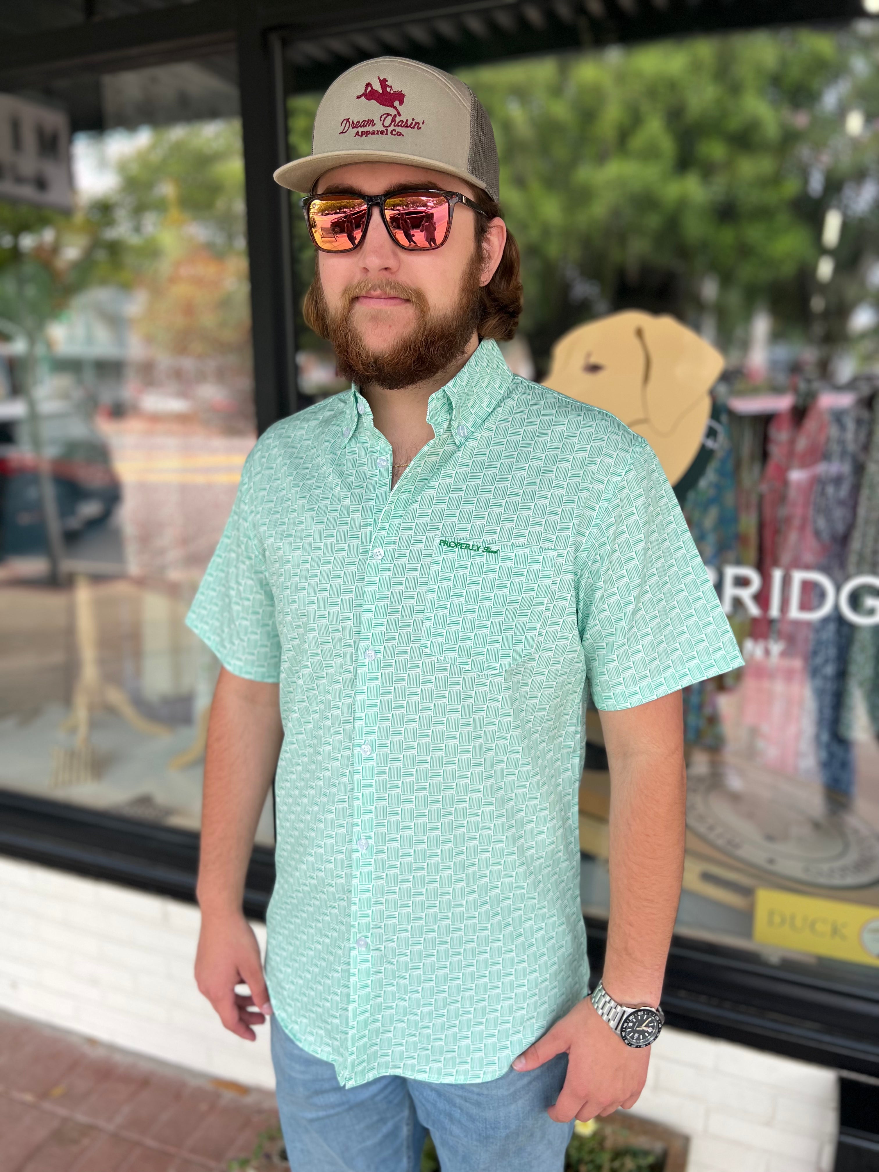 Properly Tied Shordees Summer Shirt - Seagrove *Final Sale*