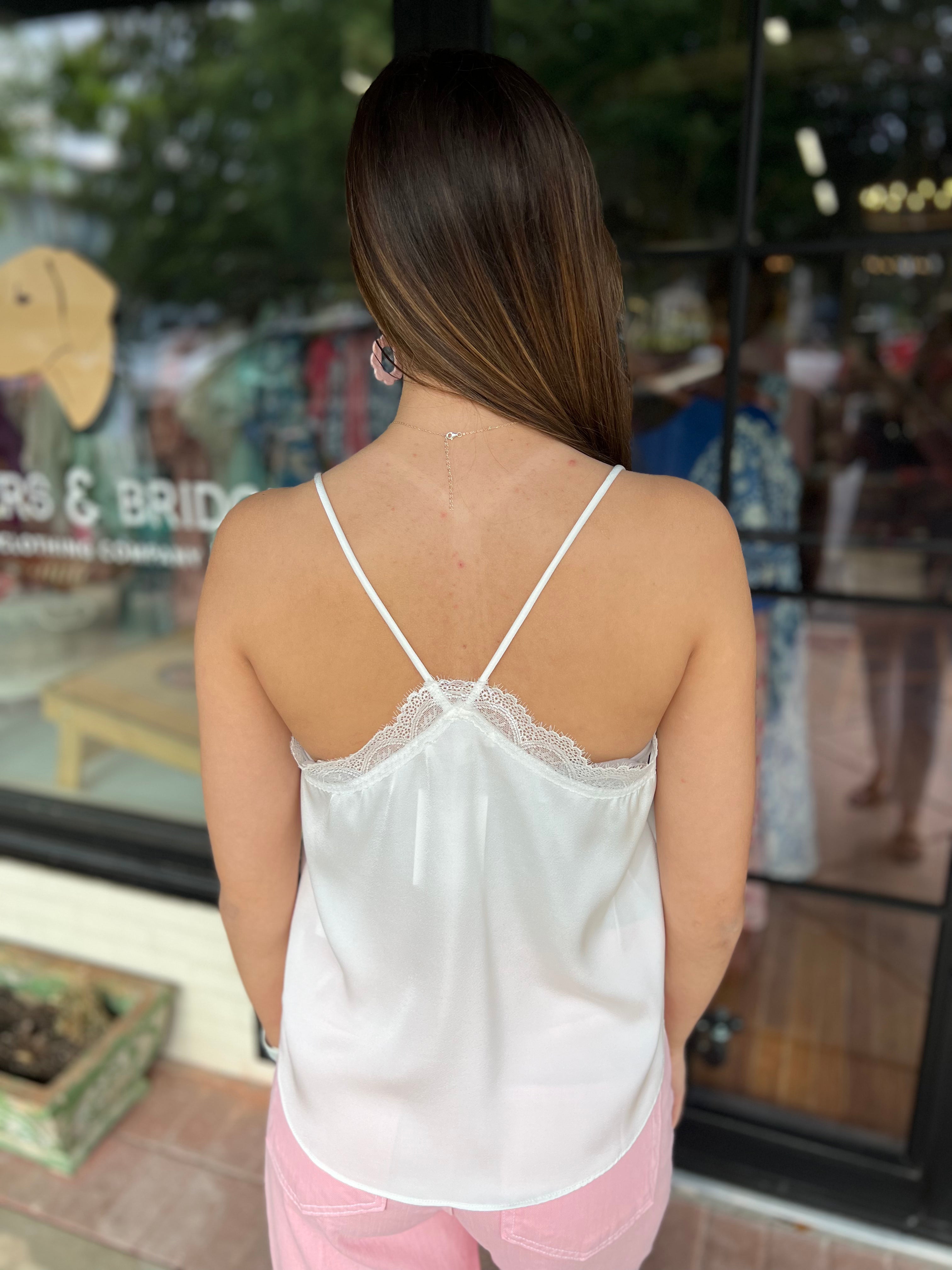 The Lacey Camisole - White *Final Sale*