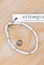 Load image into Gallery viewer, Coastal Bracelet No. 8 - Dark Gray + Gold Discs
